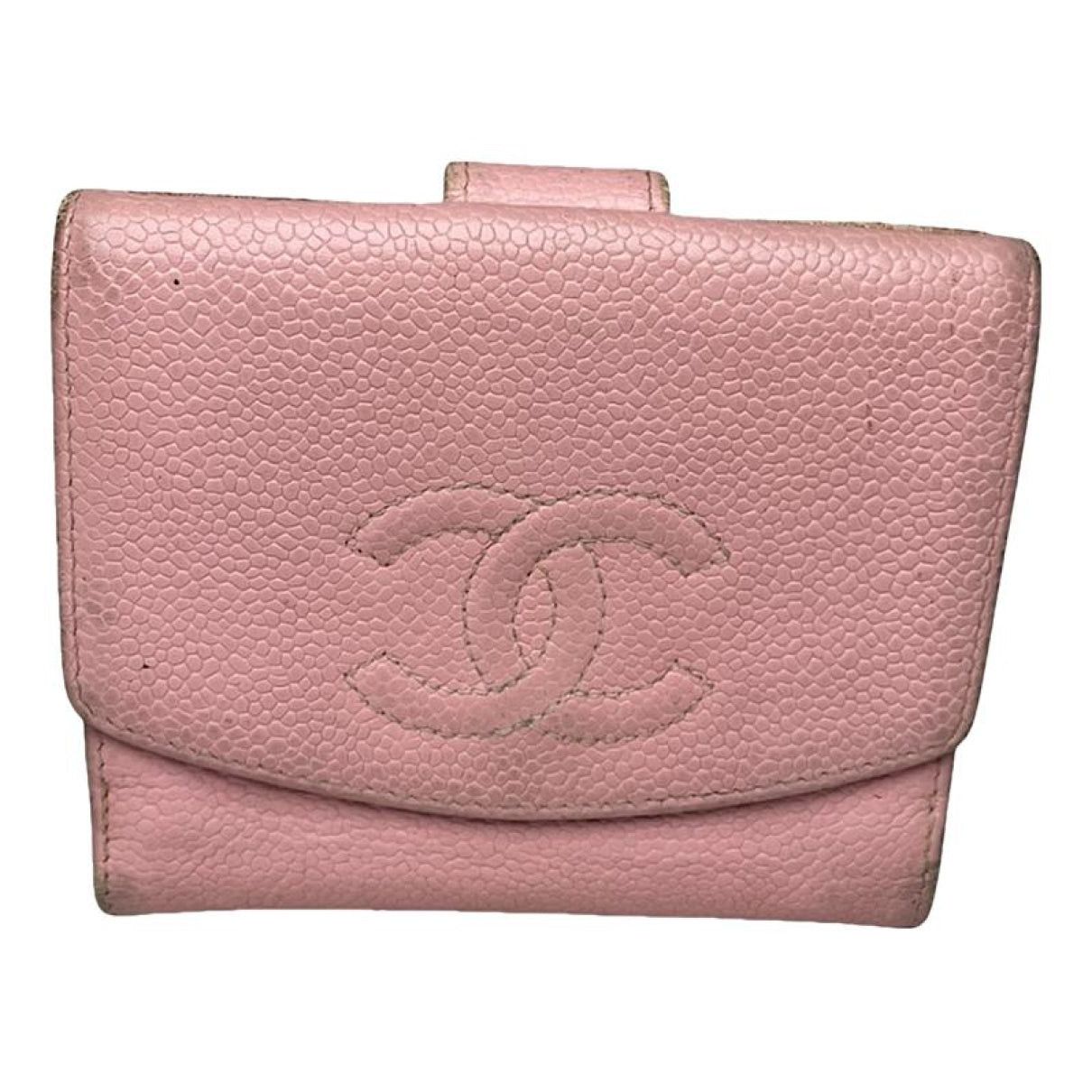 Chanel Cambon Pink Leather Wallet Size ONE SIZE - 1 Thumbnail