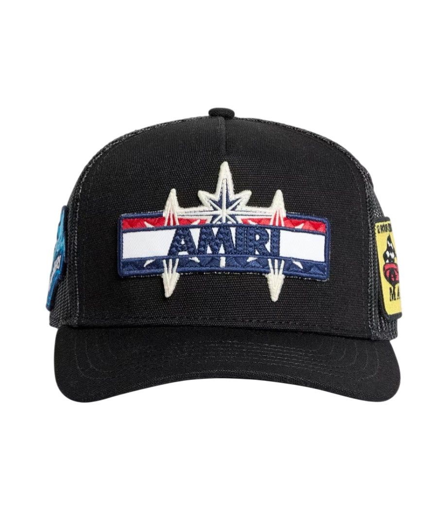 Amiri Amiri 'Station Patch' Black Trucker Hat Size ONE SIZE - 1 Preview