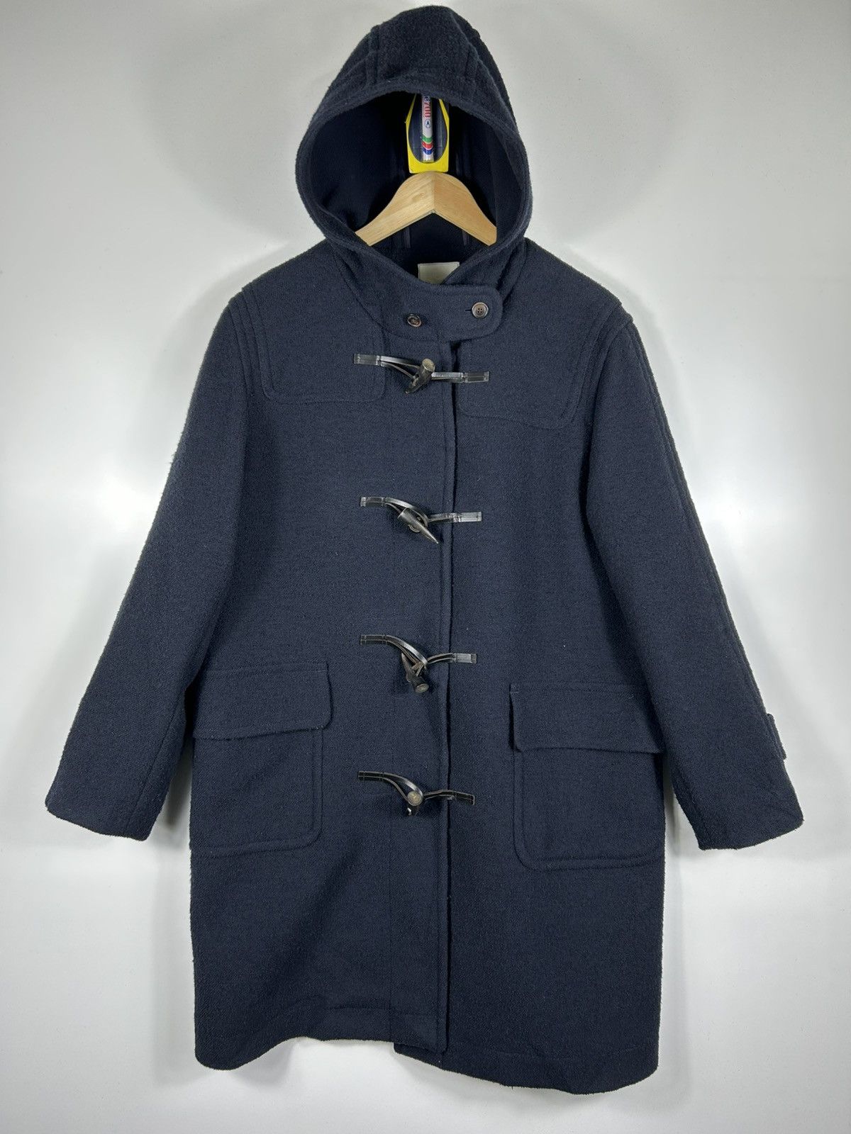 Vintage ⚡️Vintage New Yorker Hooded Wool Duffle Long Coat Jacket Size US L / EU 52-54 / 3 - 1 Thumbnail