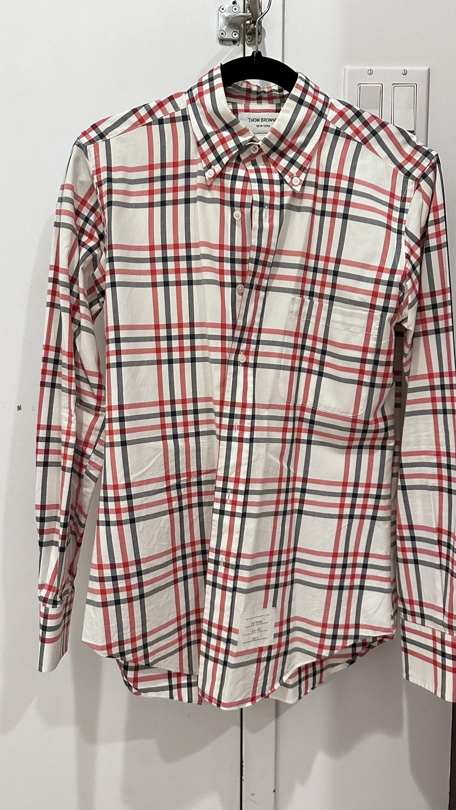 Thom Browne Plaid Button Down