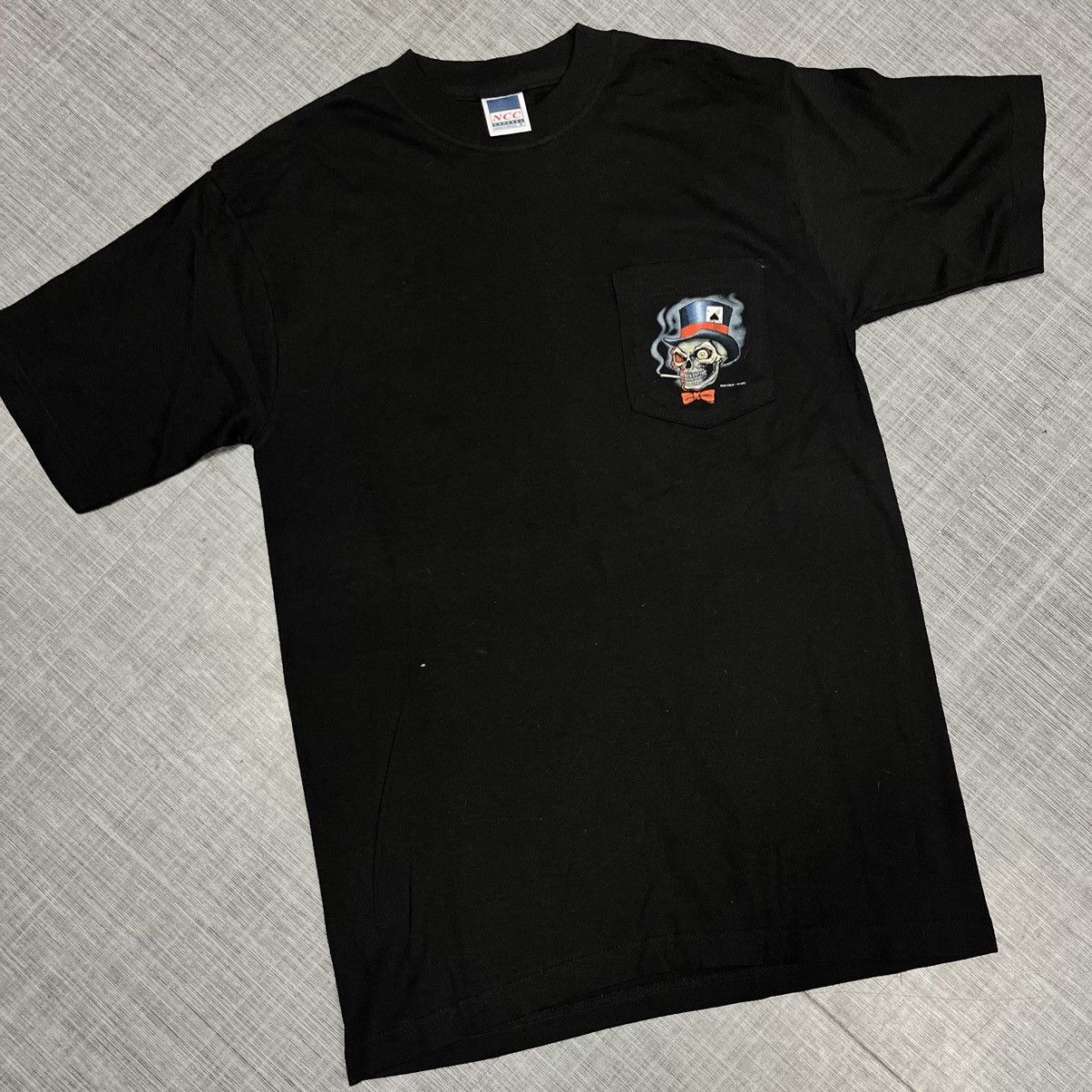 Harley Davidson × Vintage VTG Harley Style Pete’s Leather Tee Size US L / EU 52-54 / 3 - 1 Thumbnail