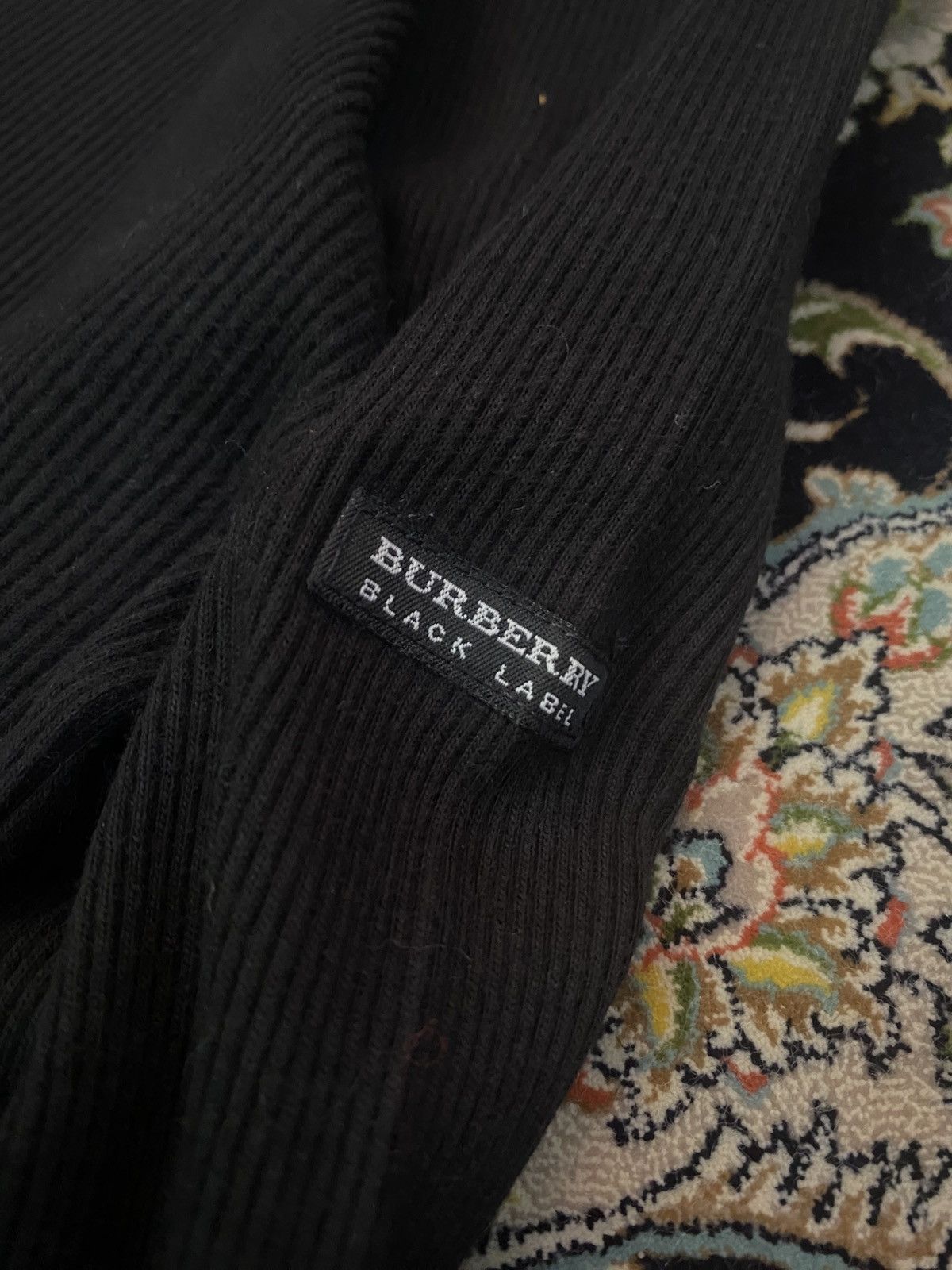 Burberry Burberry Black Label Long Sleeve Henley Shirt Size US XL / EU 56 / 4 - 5 Thumbnail