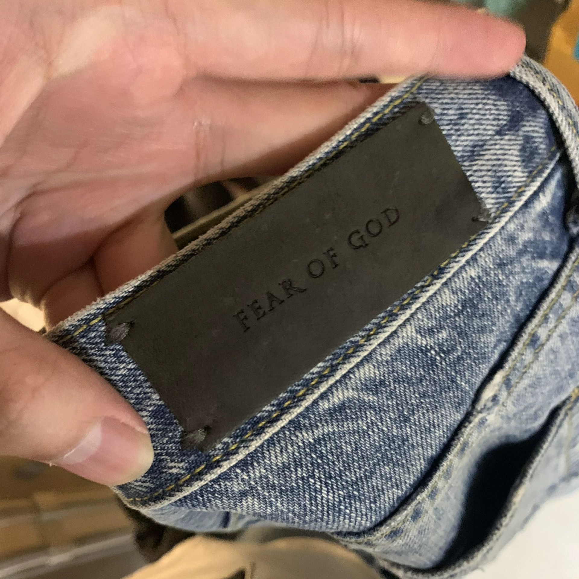 Fear of God Fear of God main line, Season 4, distressed blue jeans Size US 34 / EU 50 - 6 Thumbnail