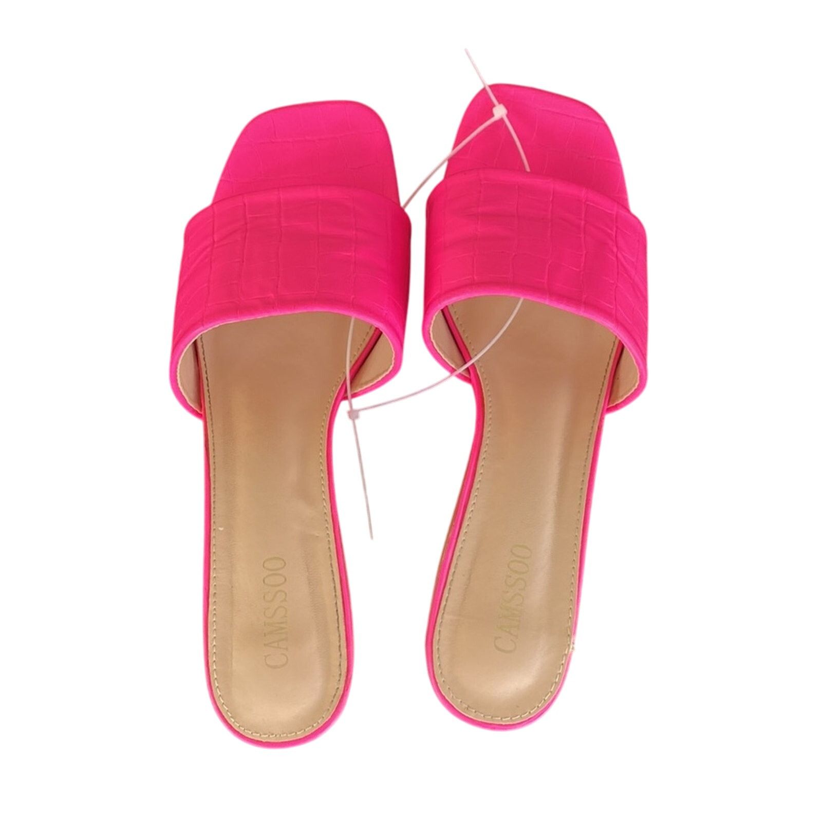 Other Camssoo Square Open Toe Clear Heels embossed print size 9 Size US 9 / IT 39 - 4 Thumbnail