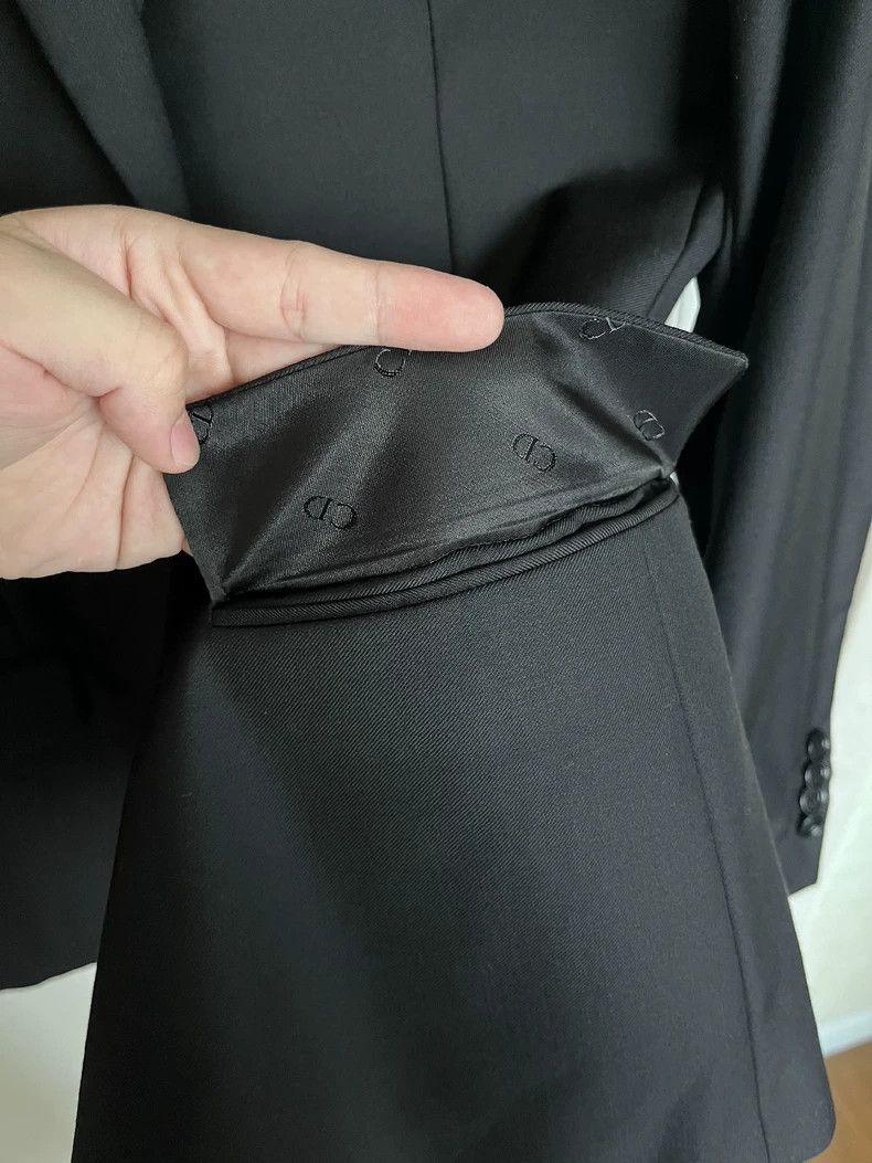 Dior Dior Black suit with logo on the chest 2502-Nextarrow Size 52R - 5 Thumbnail