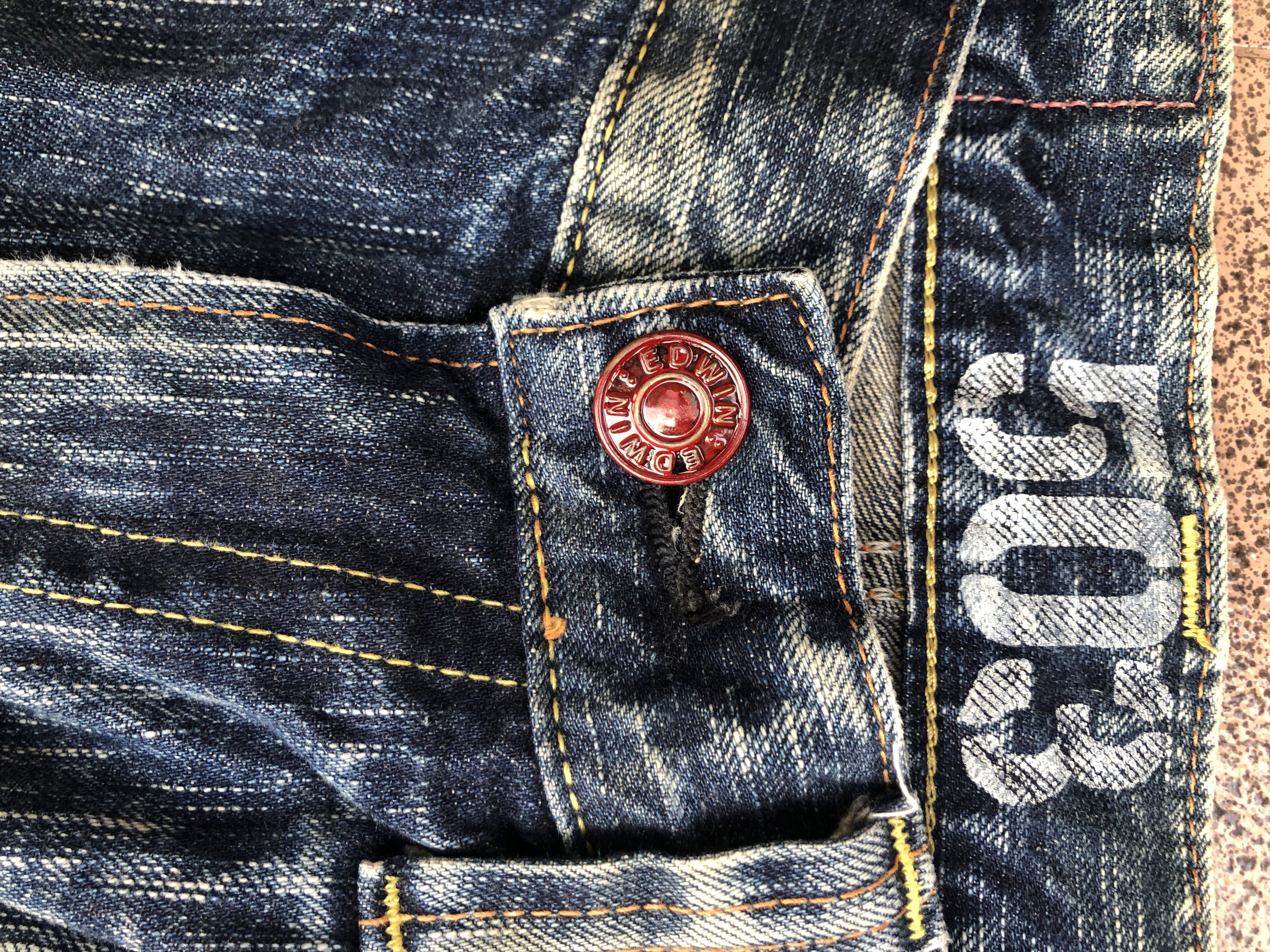 If Six Was Nine Edwin 503 Fading Jeans Vkei Y2k Japanese Size US 32 / EU 48 - 9 Thumbnail
