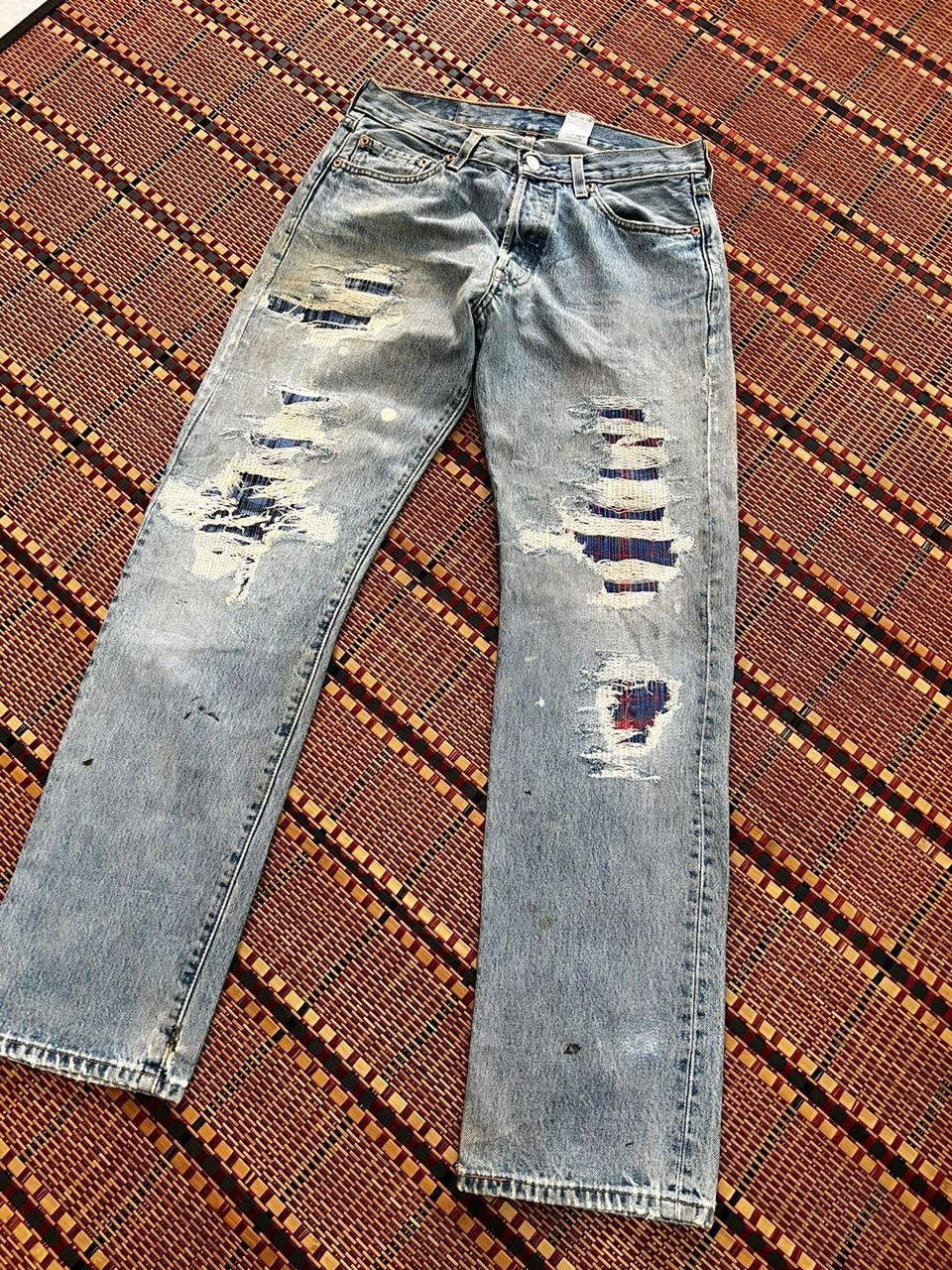 Levi's × Vintage Vintage Levis 501 Repaired Work Size US 31 - 3 Thumbnail