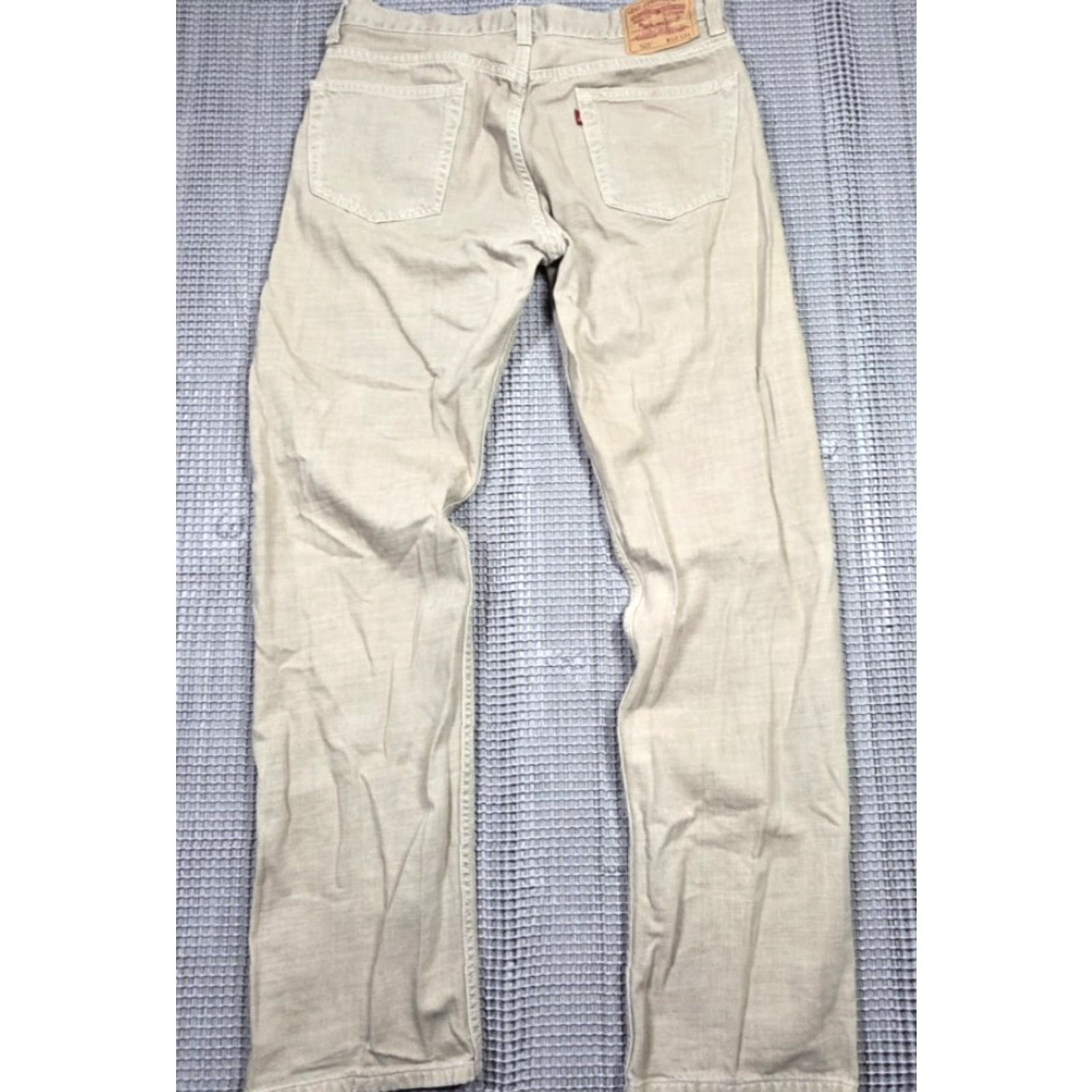 Levi's VINTAGE Levi's 505 Jeans Mens 33x34 Beige Regular Fit Distressed Skater 90s USA Classic Levi's 500 Series Jeans Mens Size US 33 - 4 Thumbnail