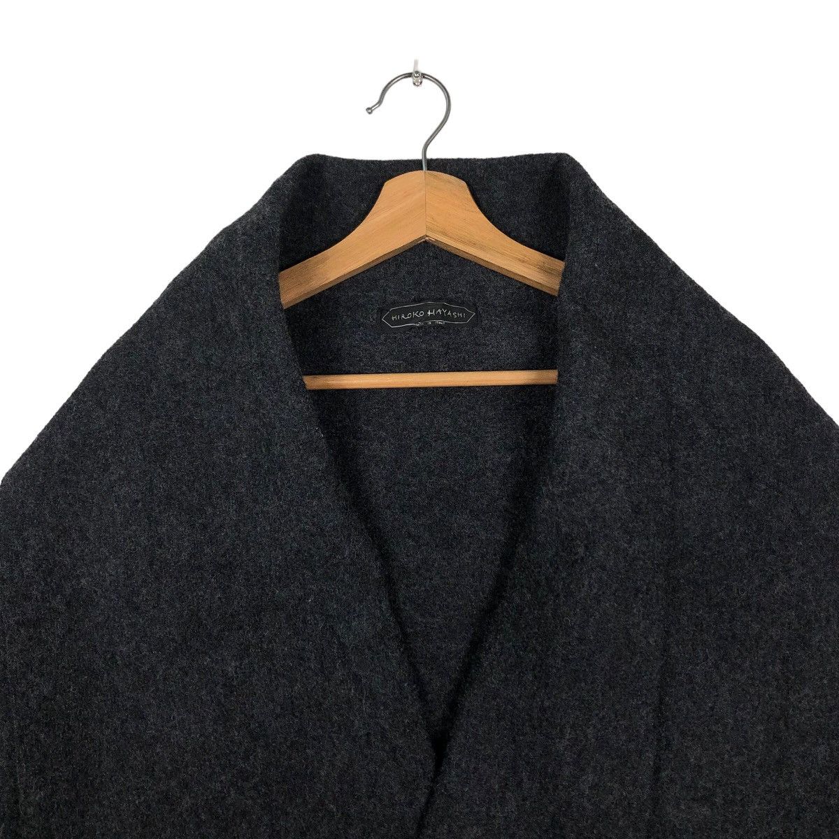 Japanese Brand 🔥CROPPED WOOL BIKER JACKET DOUBLE LAYER HIROKO HAYASHI Size US M / EU 48-50 / 2 - 14 Thumbnail