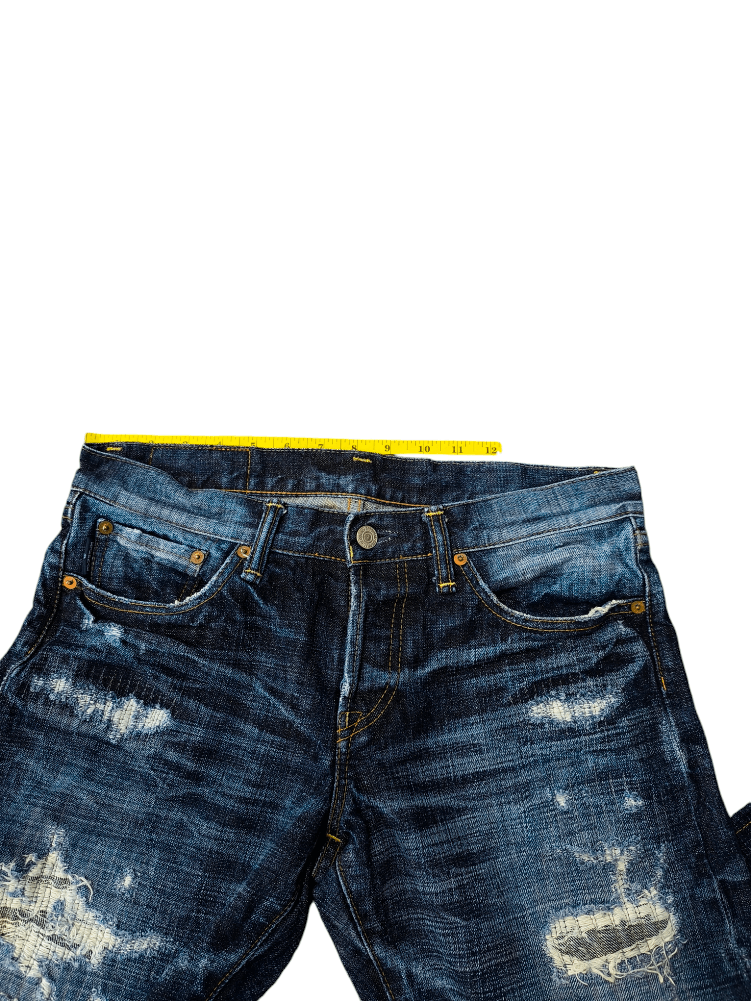 Eternal × Japanese Brand JAPAN ETERNAL DISTRESSED JEANS Size US 32 / EU 48 - 15 Thumbnail