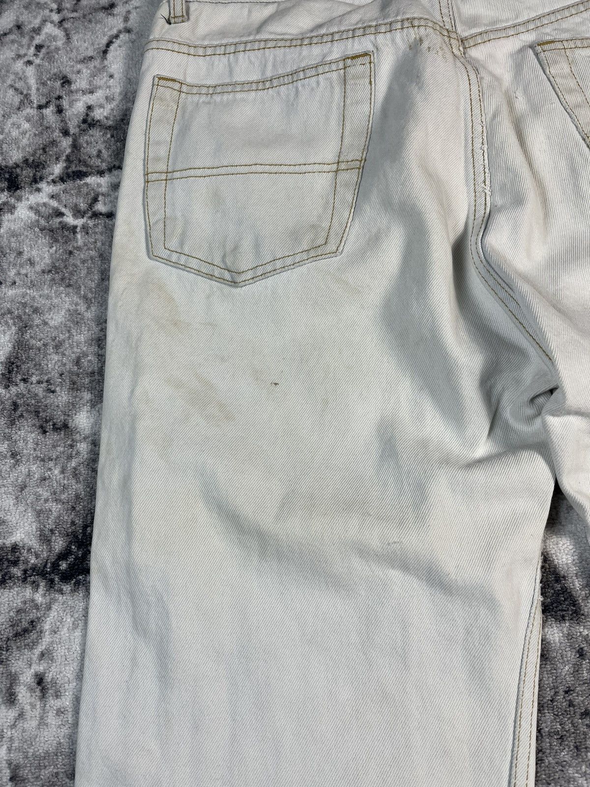 Other Kaserne Zurich Distressed White Jeans Size US 35 - 22 Thumbnail