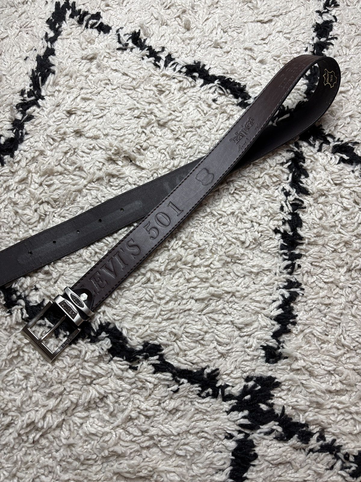 Genuine Leather × Levi's Levi’s 501 Real Leather Belt Size ONE SIZE - 4 Thumbnail