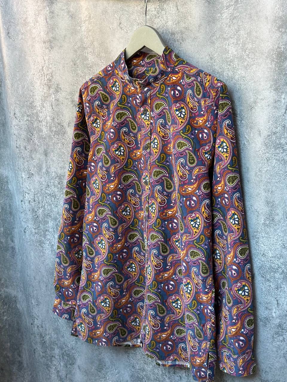 Pretty Green Pretty Green Paisley Button Up Flannel Shirt Vintage Size US M / EU 48-50 / 2 - 1 Thumbnail