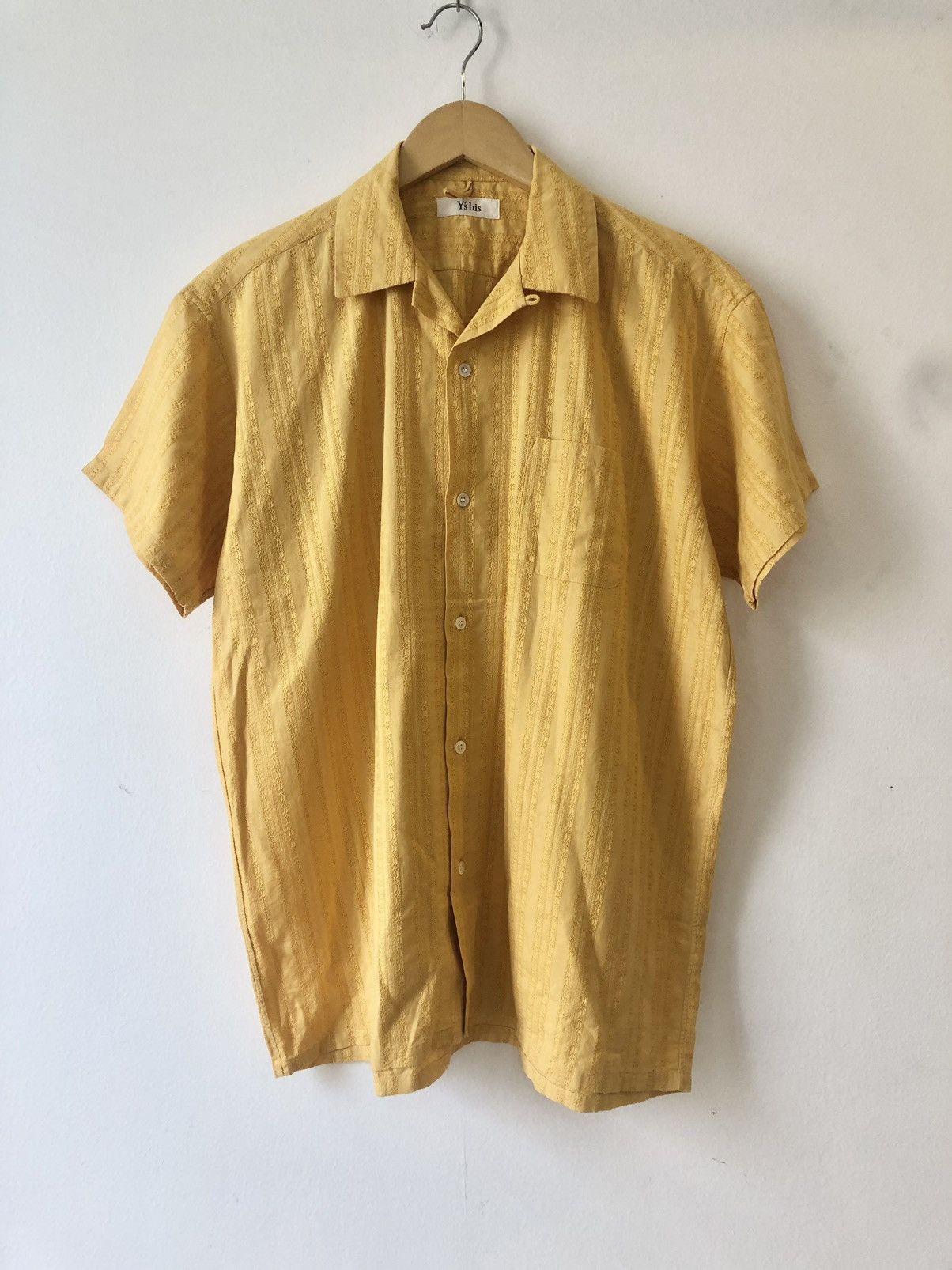 Y's Embroiled mustard camp shirt Size US L / EU 52-54 / 3 - 1 Thumbnail