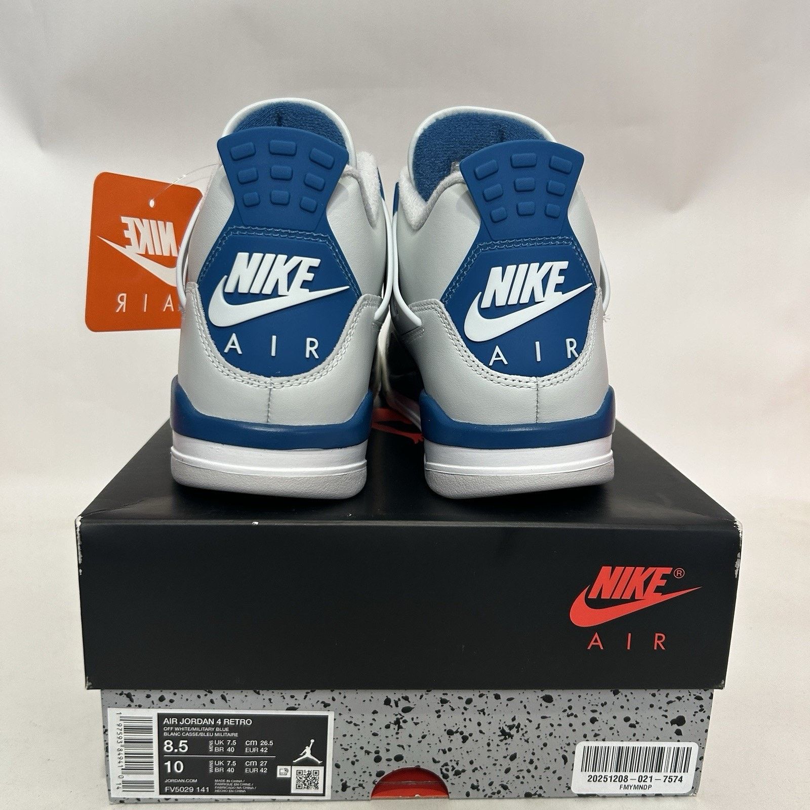 Jordan Brand Nike Air Jordan 4 Retro OG “Military Blue” FV5029-141 Size US 8.5 / EU 41-42 - 4 Thumbnail