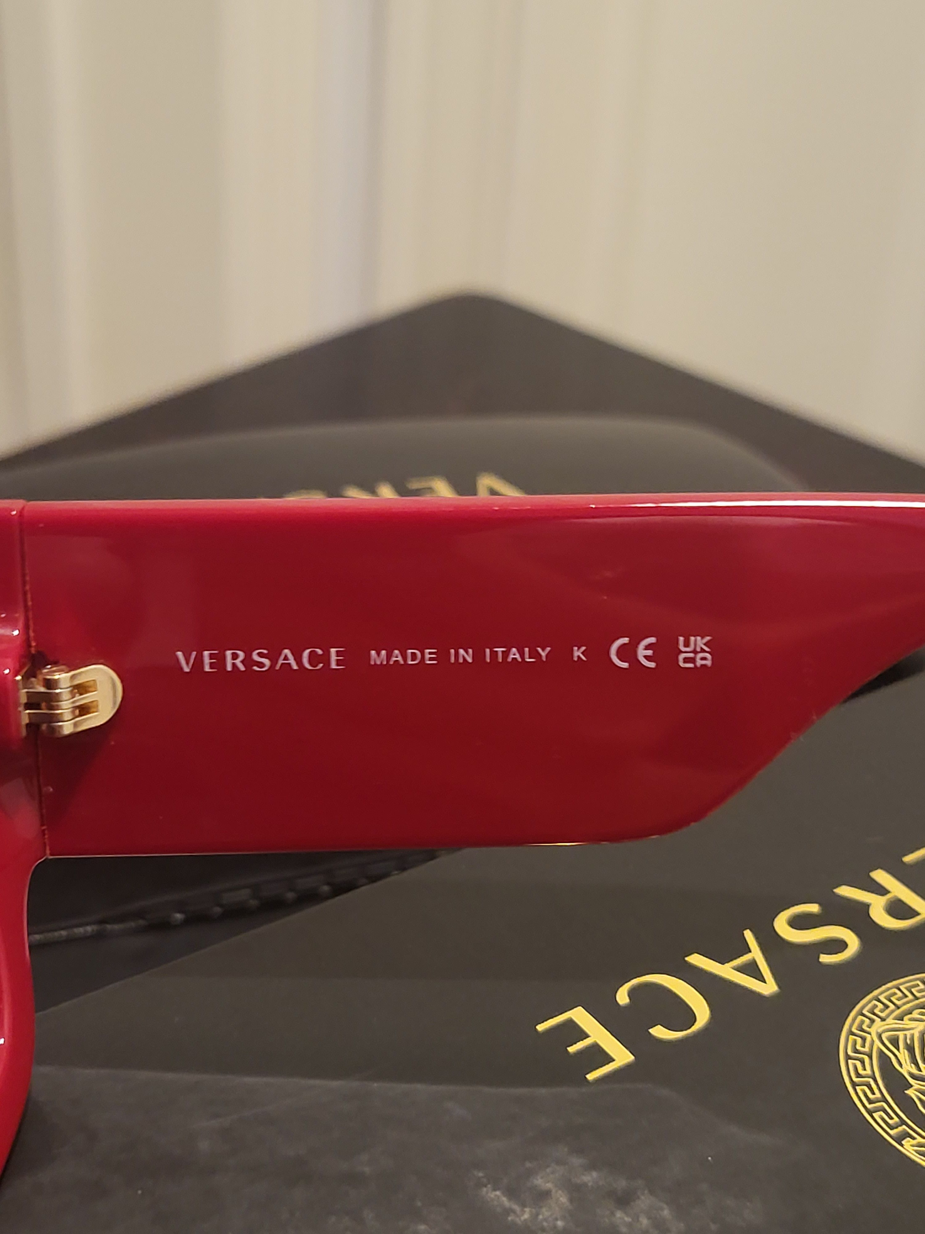 Versace Logo Aviator Sunglasses - UNISEX Size ONE SIZE - 8 Thumbnail