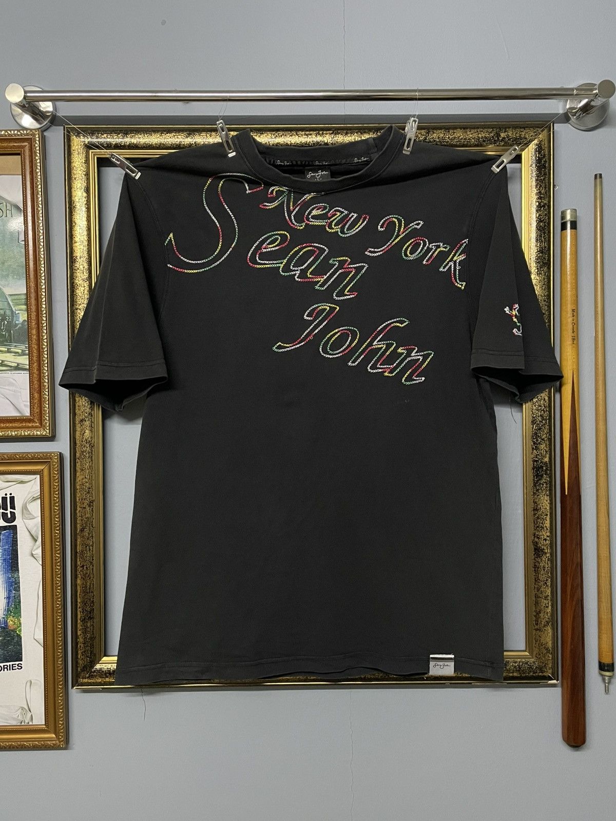 Sean John Vintage Designer Sean John Iconic Sunfaded Nyc Rapper Tee Size US M / EU 48-50 / 2 - 1 Thumbnail