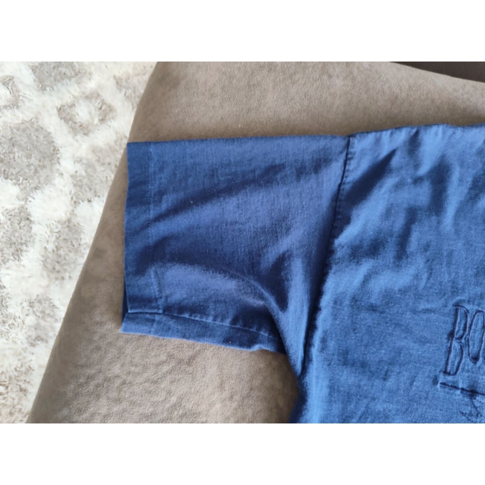 Vintage VINTAGE Murina Bourbon St New Orleans Single Stitch Tee Mens Large Blue 90s Embroidered Crew Neck Short Sleeve Cotton T-Shirt Made USA Size US L / EU 52-54 / 3 - 6 Thumbnail