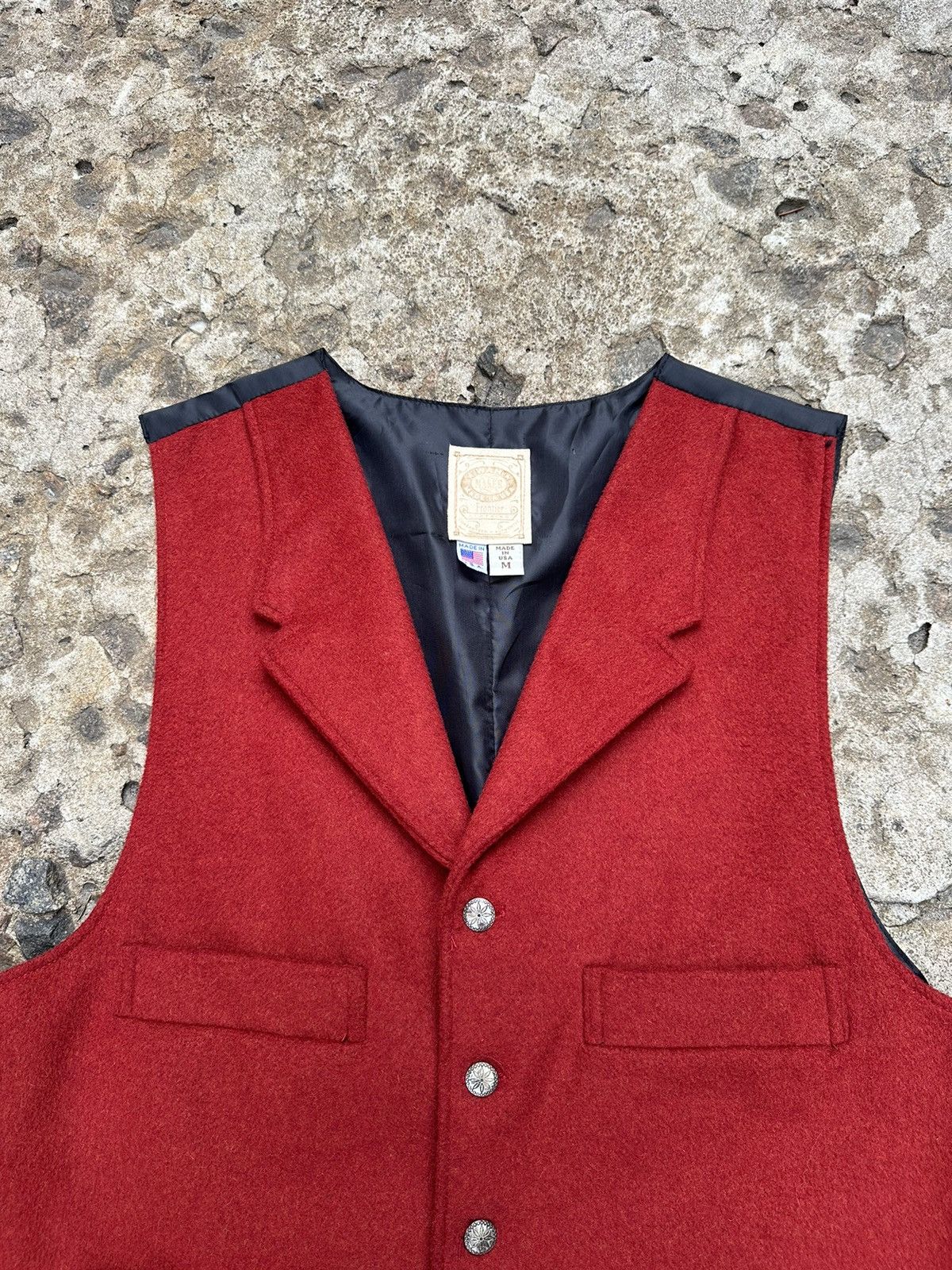 Vintage Vintage 90s Wahmaker Western Wool/Silk Vest Size US M / EU 48-50 / 2 - 5 Thumbnail