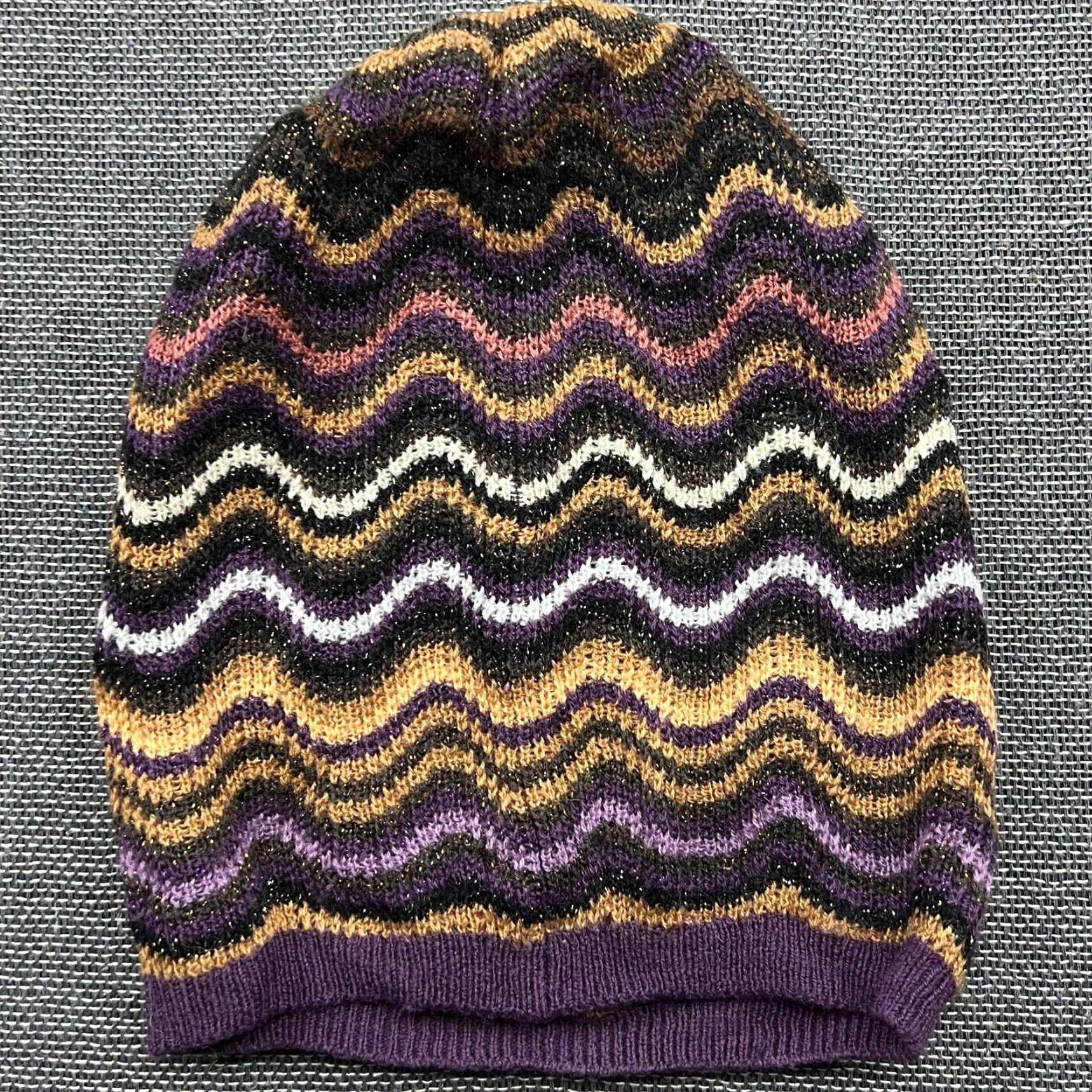 Missoni MISSONI x LINDEX Womens Beanie One Size Zig Zag Wool Blend Beanie Multicolor Wool Blend Mens? No. Size ONE SIZE - 2 Thumbnail