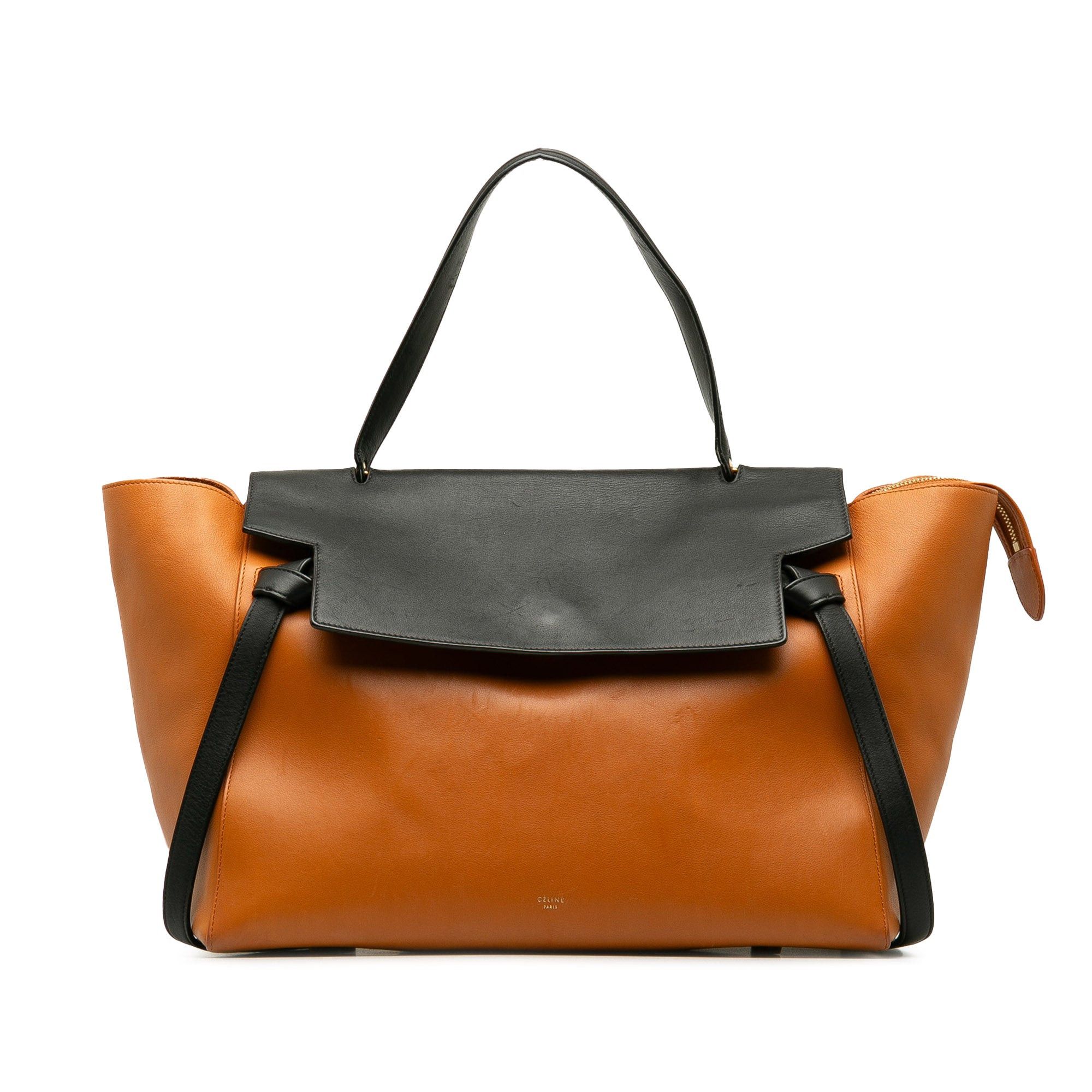 image of Celine Mini Bicolor Belt Bag in Brown, Women's