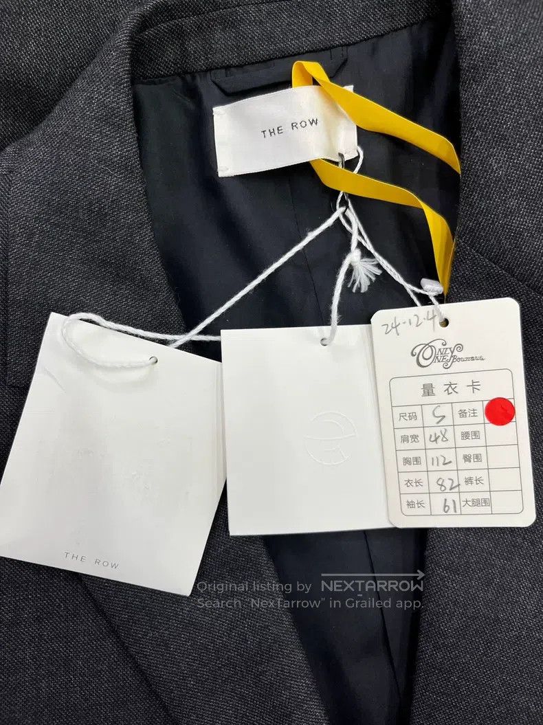 The Row The Row size S Grey wool blazer Size 34S - 4 Thumbnail