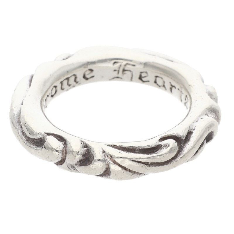Chrome Hearts Chrome Hearts SCRL Scroll Band Silver Ring Size ONE SIZE - 1 Thumbnail