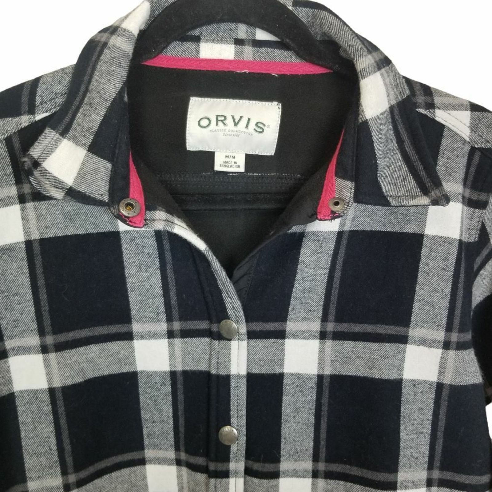 Orvis Orvis Womens Flannel Shacket Plaid Snap Front Sz M Gorpcore Size M / US 6-8 / IT 42-44 - 2 Thumbnail