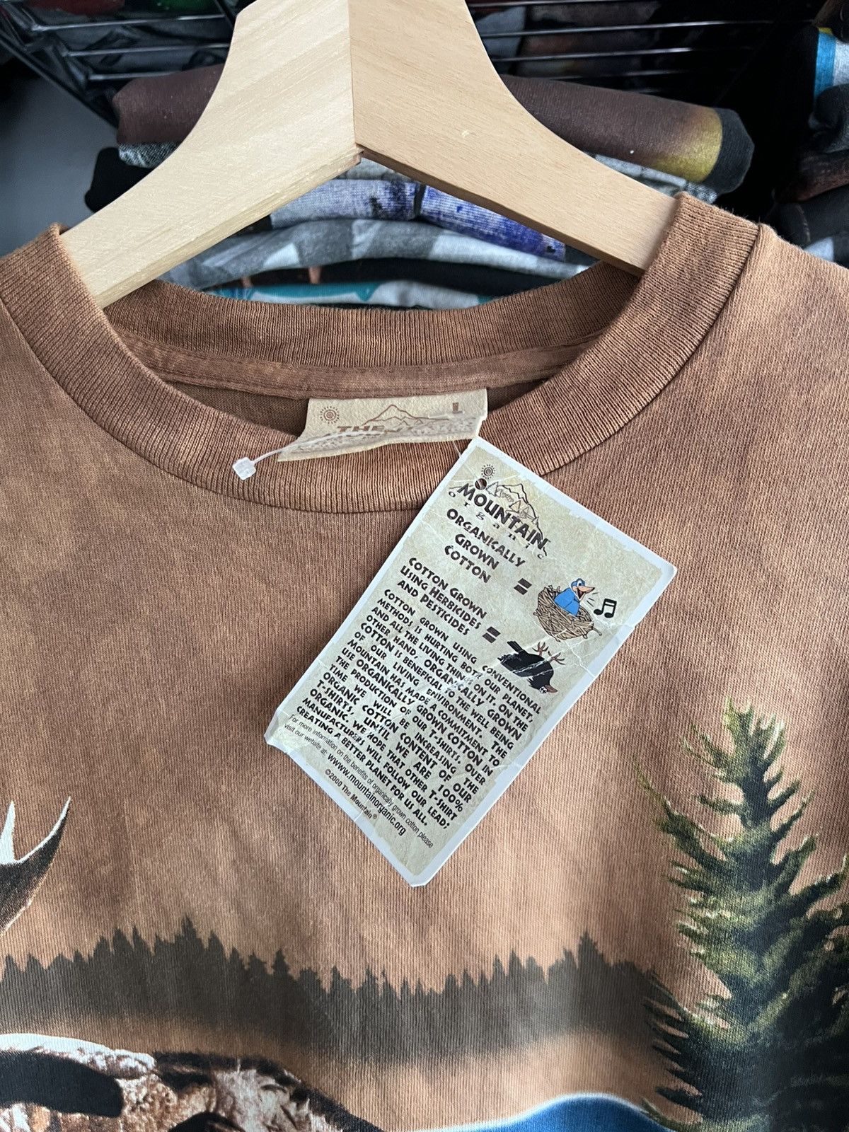 The Mountain 1999 Moose Animal Nature Tie Dye Art Tee Size US L / EU 52-54 / 3 - 5 Thumbnail
