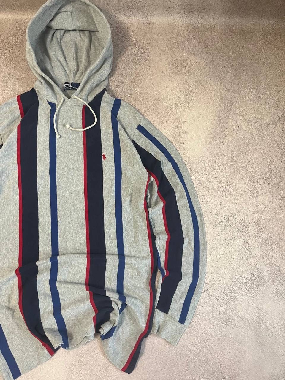 Polo Ralph Lauren × Vintage Polo Ralph Lauren distressed rugby hoodie oversized Size US L / EU 52-54 / 3 - 3 Thumbnail