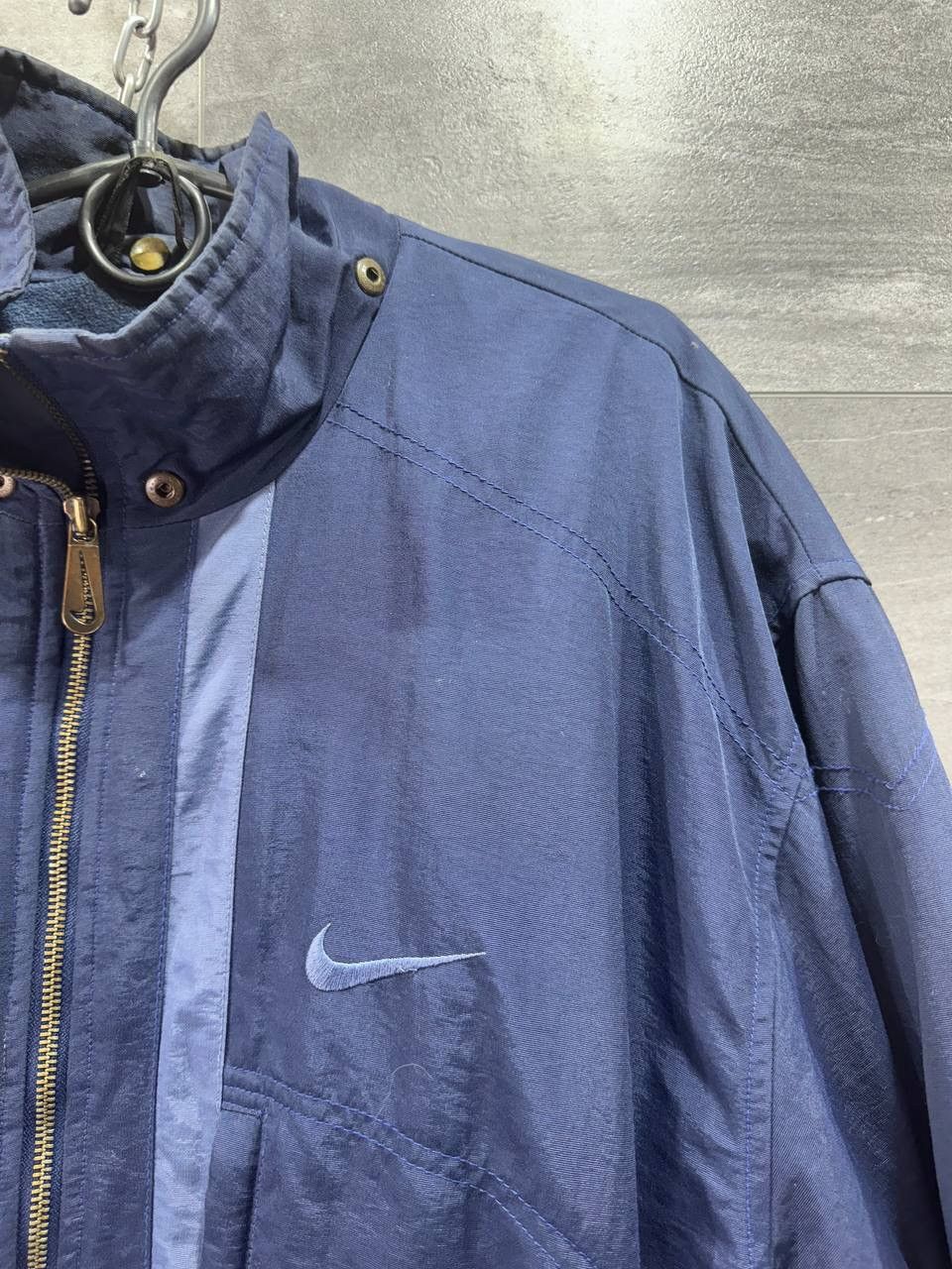 Vintage Vintage Nike Down Puffer Jacket Centr Big Logo Swoosh Drill Size US L / EU 52-54 / 3 - 4 Thumbnail