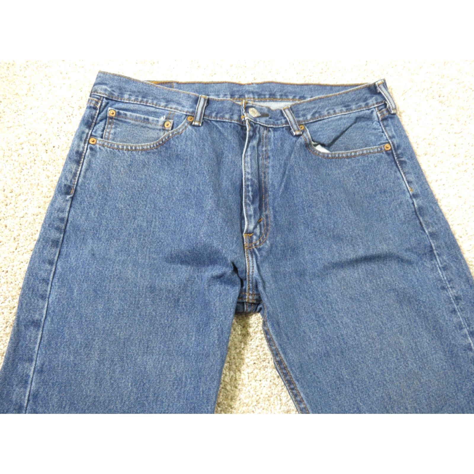 Levi's VTG Levi's 505 Jeans Denim Straight Leg Regular Fit 36X35 Men's Blue Pants Reg Zip 5-Pocket Design Size US 36 / EU 52 - 3 Thumbnail