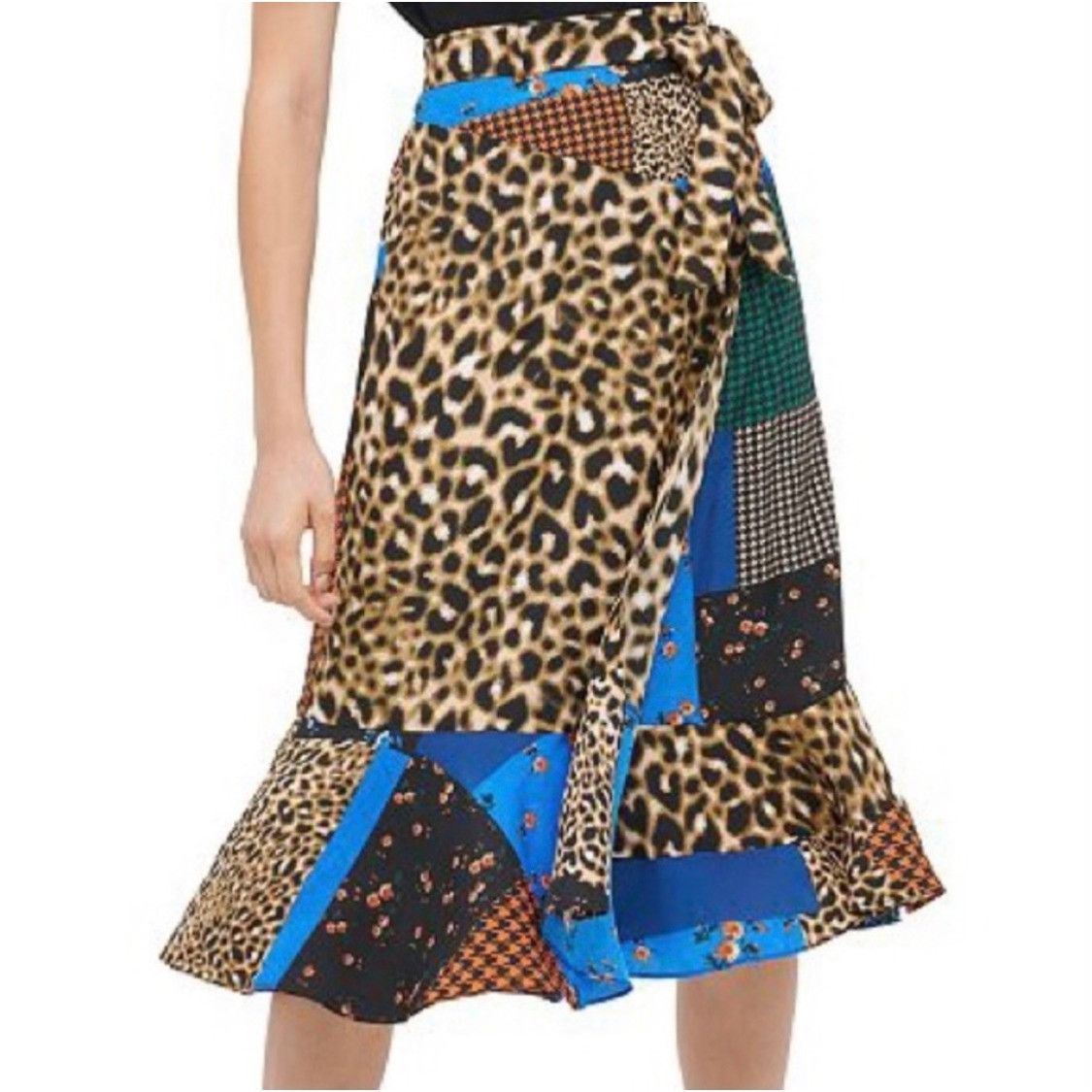 Calvin Klein Calvin Klein Mixed Print and Patch Pattern Skirt 16 Size 38" / US 16 / IT 52 - 5 Thumbnail