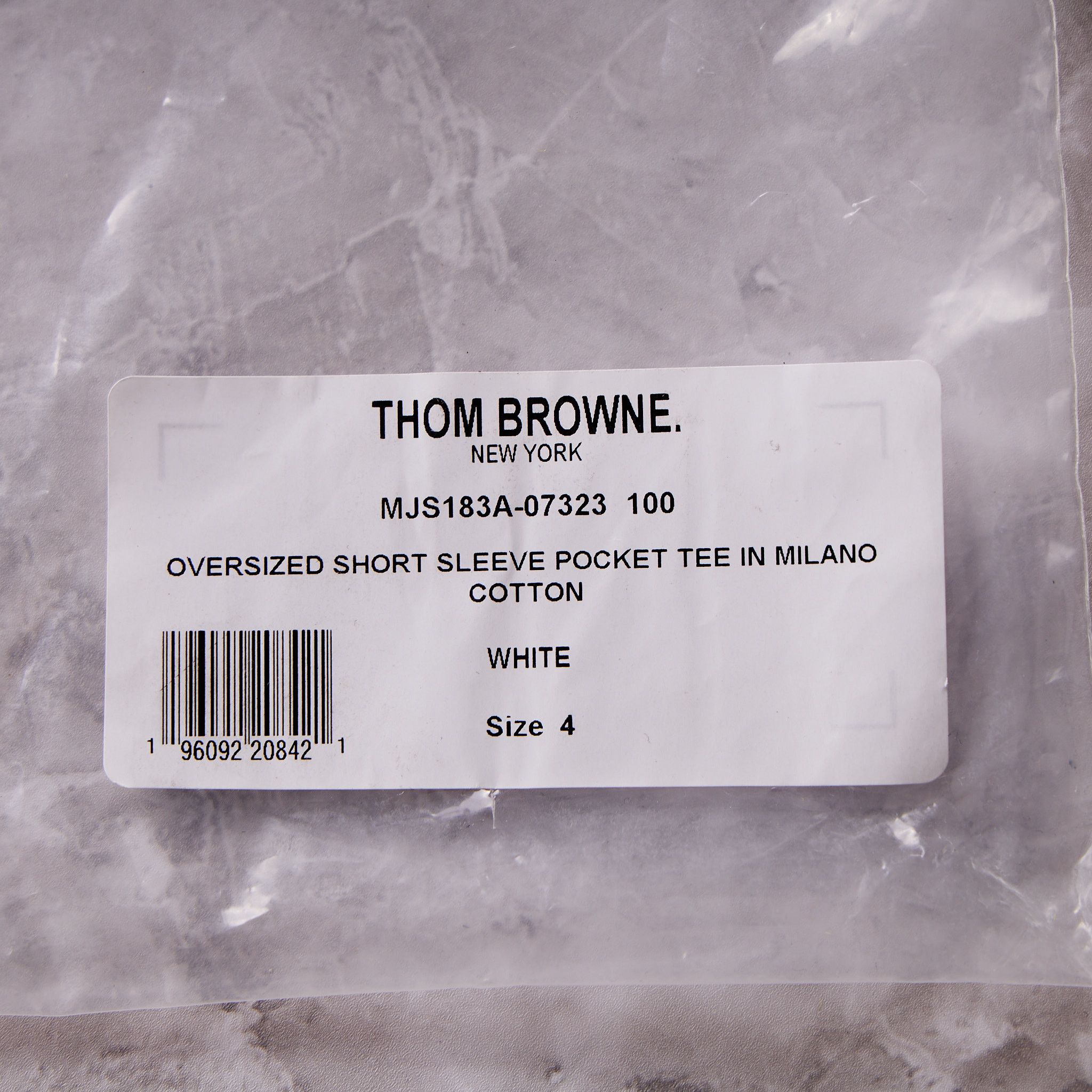 Thom Browne THOM BROWNE Pocket Crew Neck Tee WHITE Size US XL / EU 56 / 4 - 11 Thumbnail