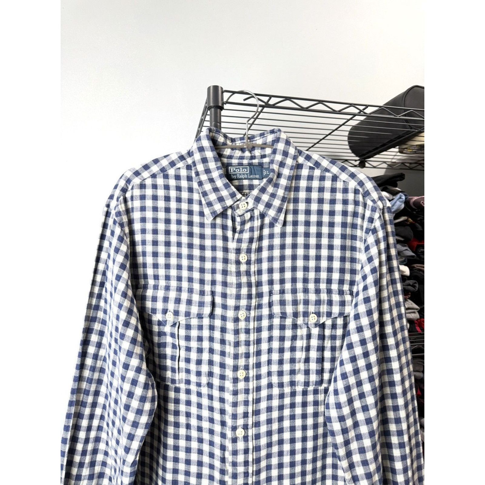 Polo Ralph Lauren Rare Vintage Polo Ralph Lauren Shirt Linen Style Size US L / EU 52-54 / 3 - 2 Thumbnail