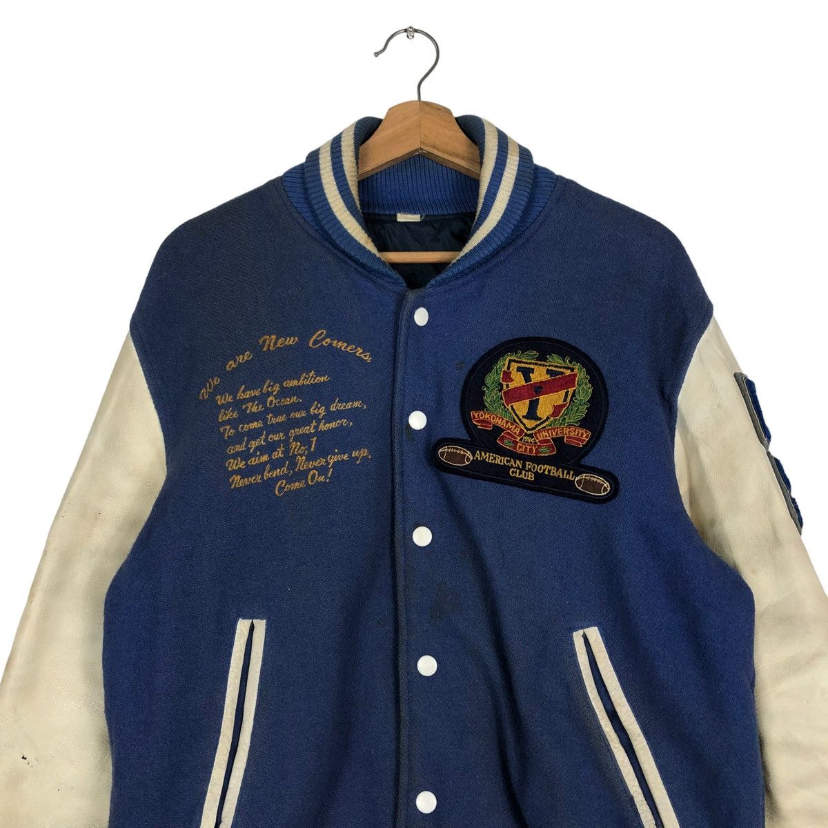 Vintage 🔥VINTAGE 1984 YOKOHAMA UNIVERSITY AMERICAN FOOTBALL CLUB Size US L / EU 52-54 / 3 - 3 Thumbnail