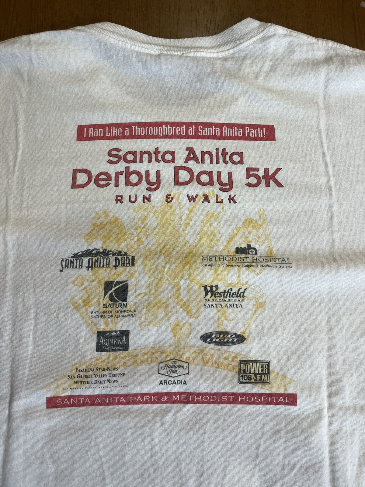 Vintage Vintage Sixth Annual Santa Anita Derby Day 5K 2000’s Tshirt Size US XXL / EU 58 / 5 - 8 Thumbnail