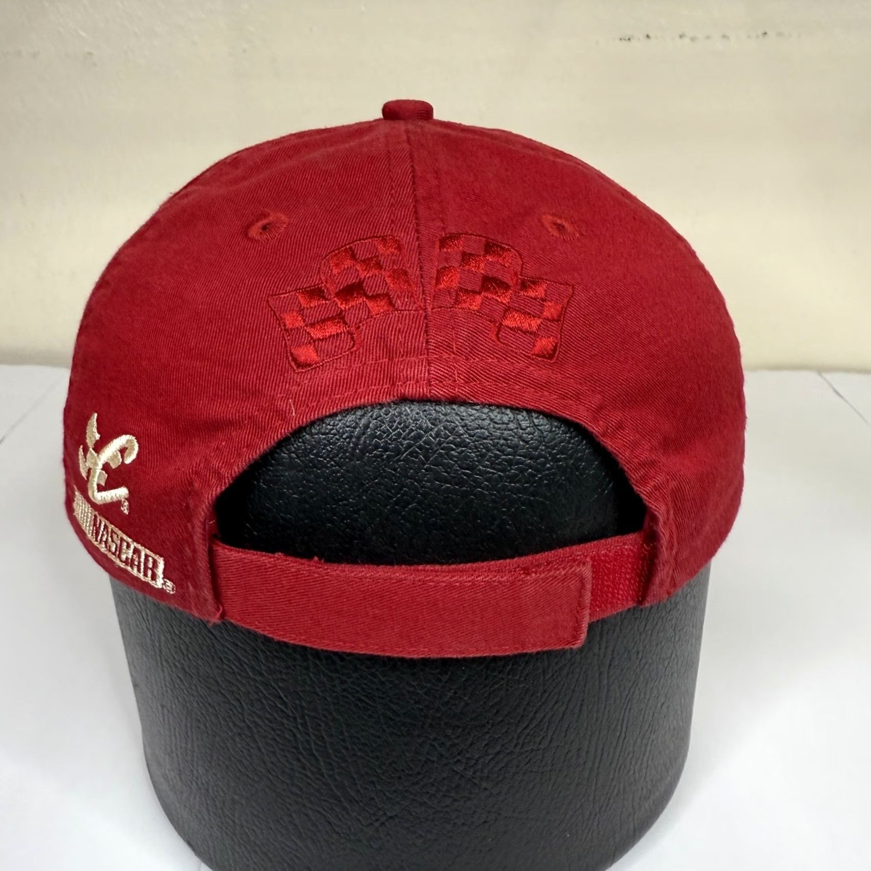 Chase Authentics VINTAGE Chase Authentics Cap Hat Men's One Size Red Baseball Cap Casual Y2K 90s Cars Sports Adjustable Breathable Lightweight Twill Cotton Hat Mens Size ONE SIZE - 4 Thumbnail
