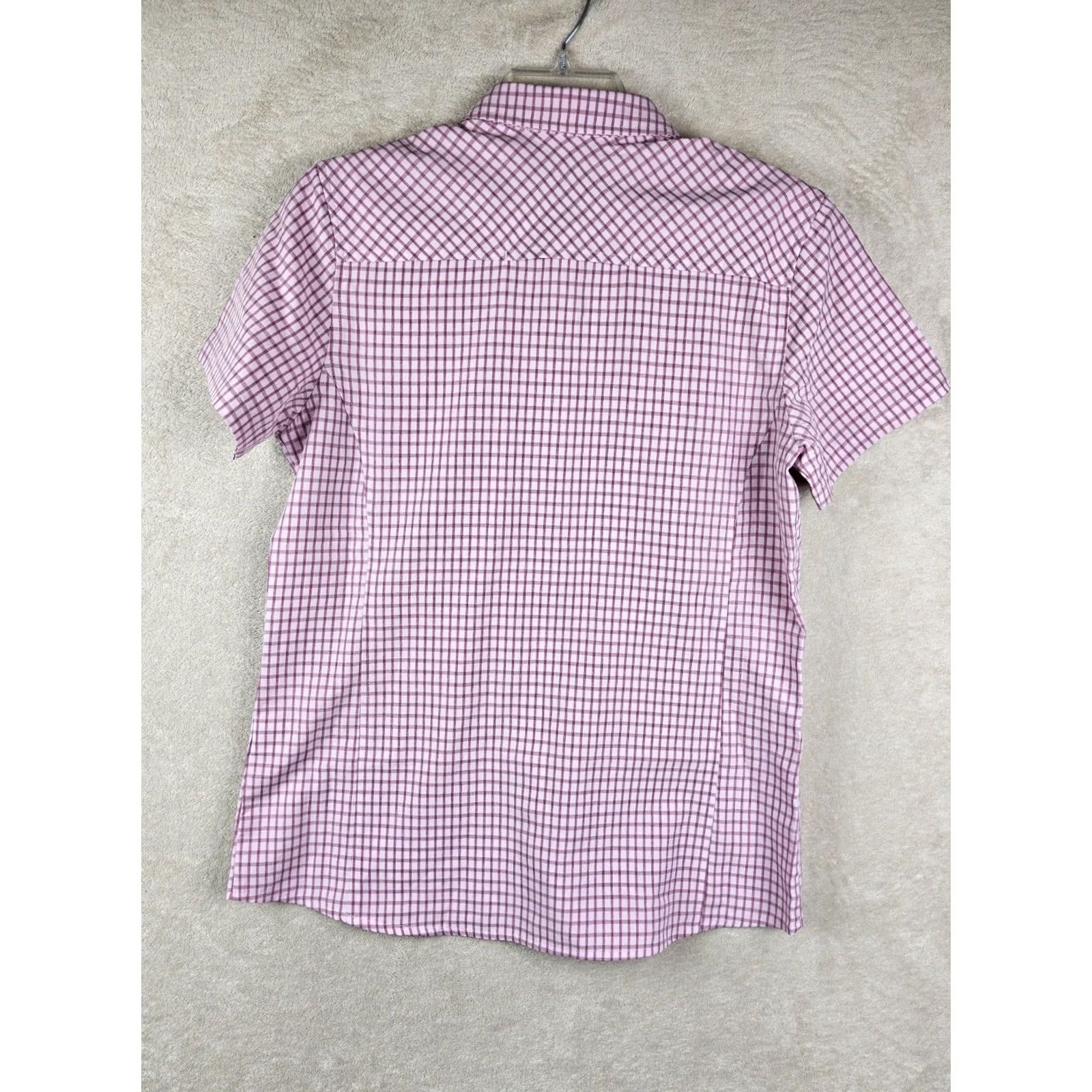 Vintage VINTAGE Solstice Shirt Womens Short Sleeve Travel Hiking UPF 50 Pink Plaid M Size M / US 6-8 / IT 42-44 - 4 Thumbnail