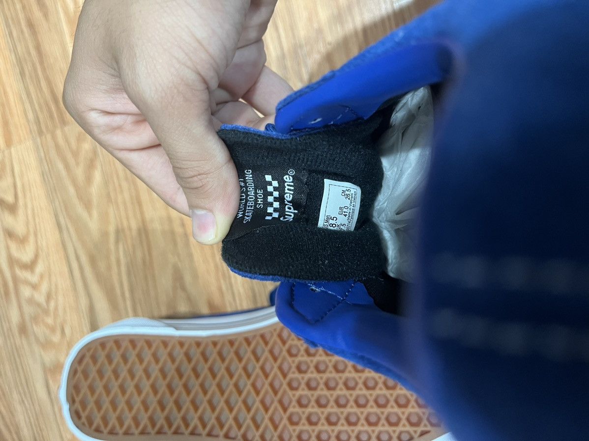 Supreme × Vans Supreme Fuck Em Blue Vans Size US 8.5 / EU 41-42 - 6 Thumbnail