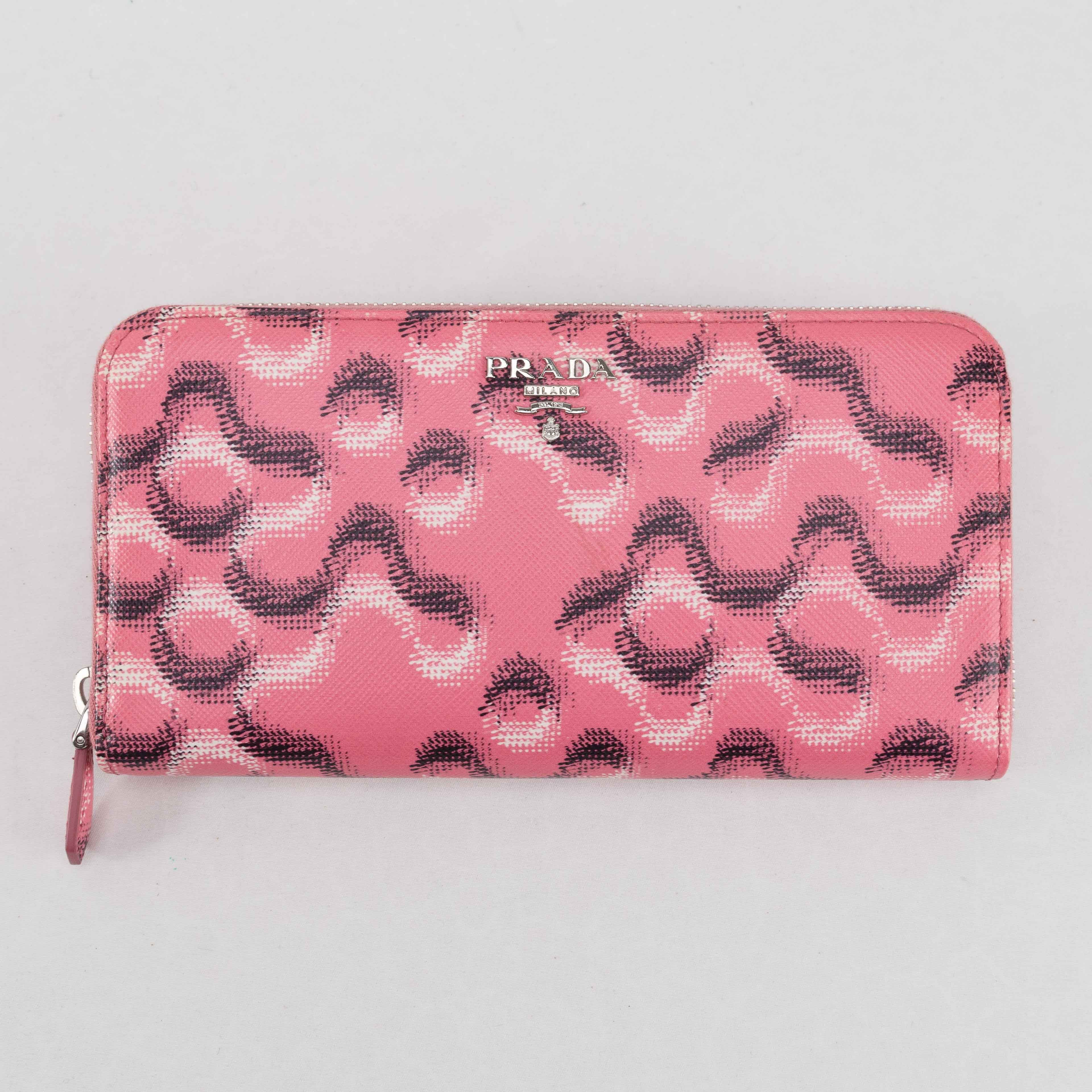 Prada PRADA Zip Around Long Saffiano Leather Wallet Size ONE SIZE - 3 Thumbnail
