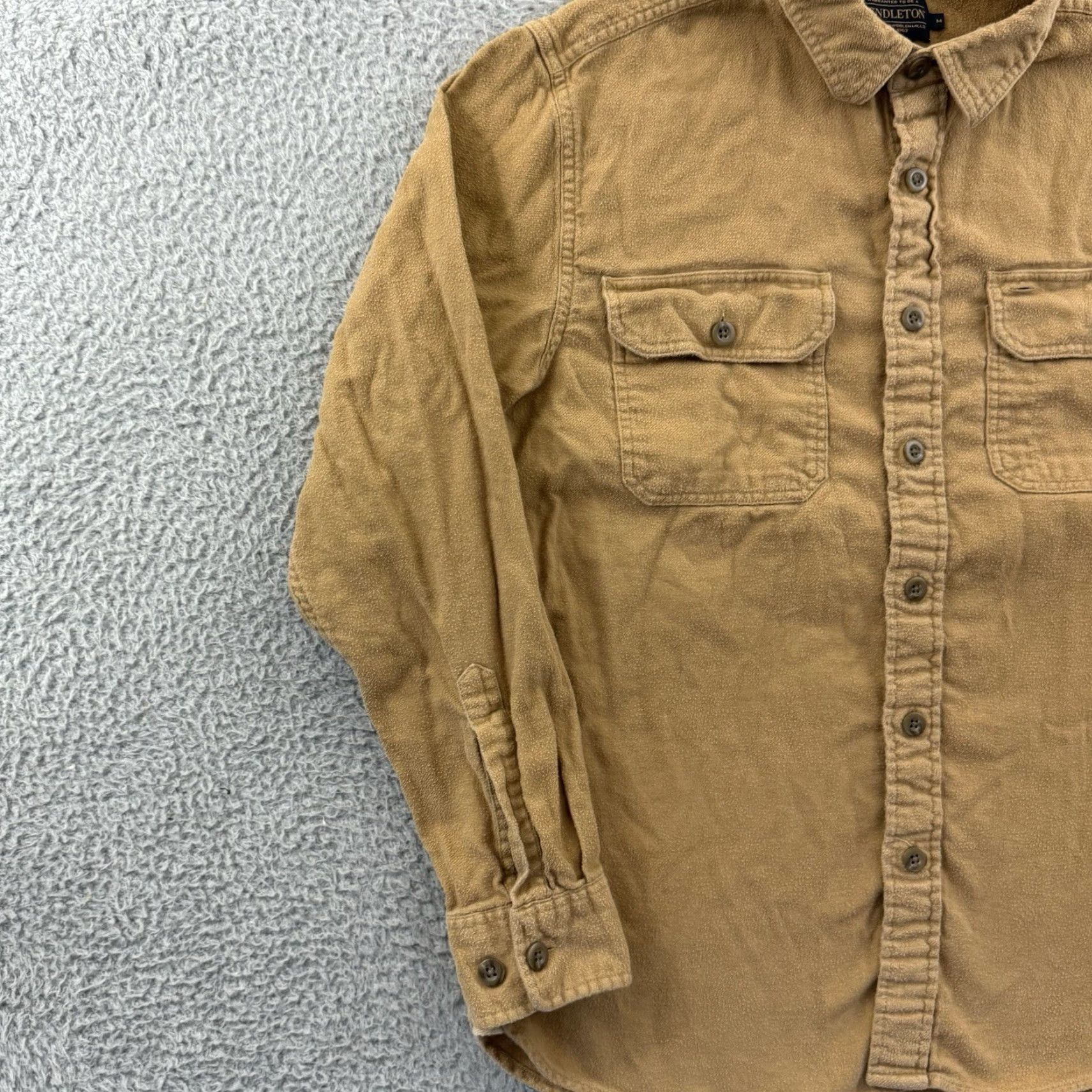 Pendleton Pendleton Burnside Shirt Mens M Brown Long Sleeve Flannel Button Up Outdoor Workwear Cotton Size US M / EU 48-50 / 2 - 4 Thumbnail