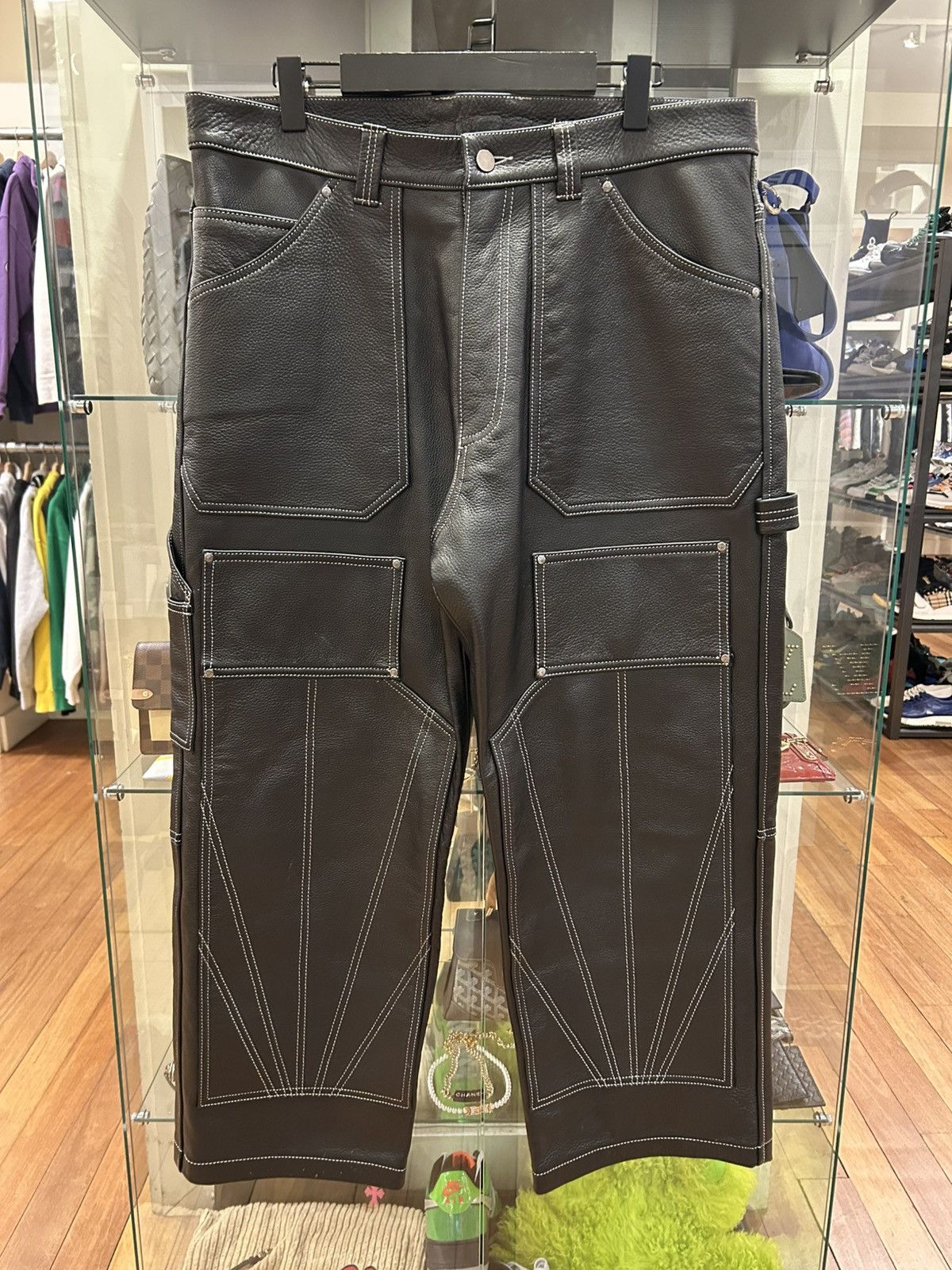 Brigade Brigade NYC Leather Double Knee Pants Size US 36 / EU 52 - 1 Thumbnail
