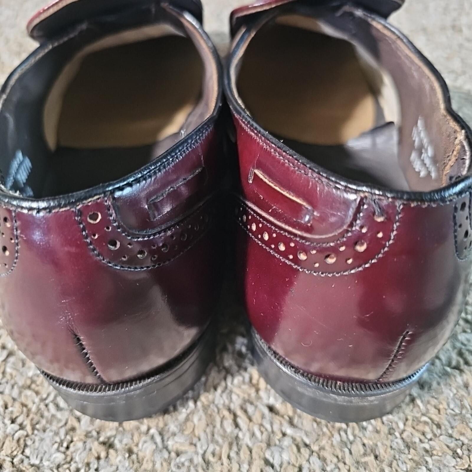 DUKE + DEXTER Dexter Leather SlipOn Wingtip Tassle Dress Shoe 13M USA Made Size US 13 / EU 46 - 8 Thumbnail