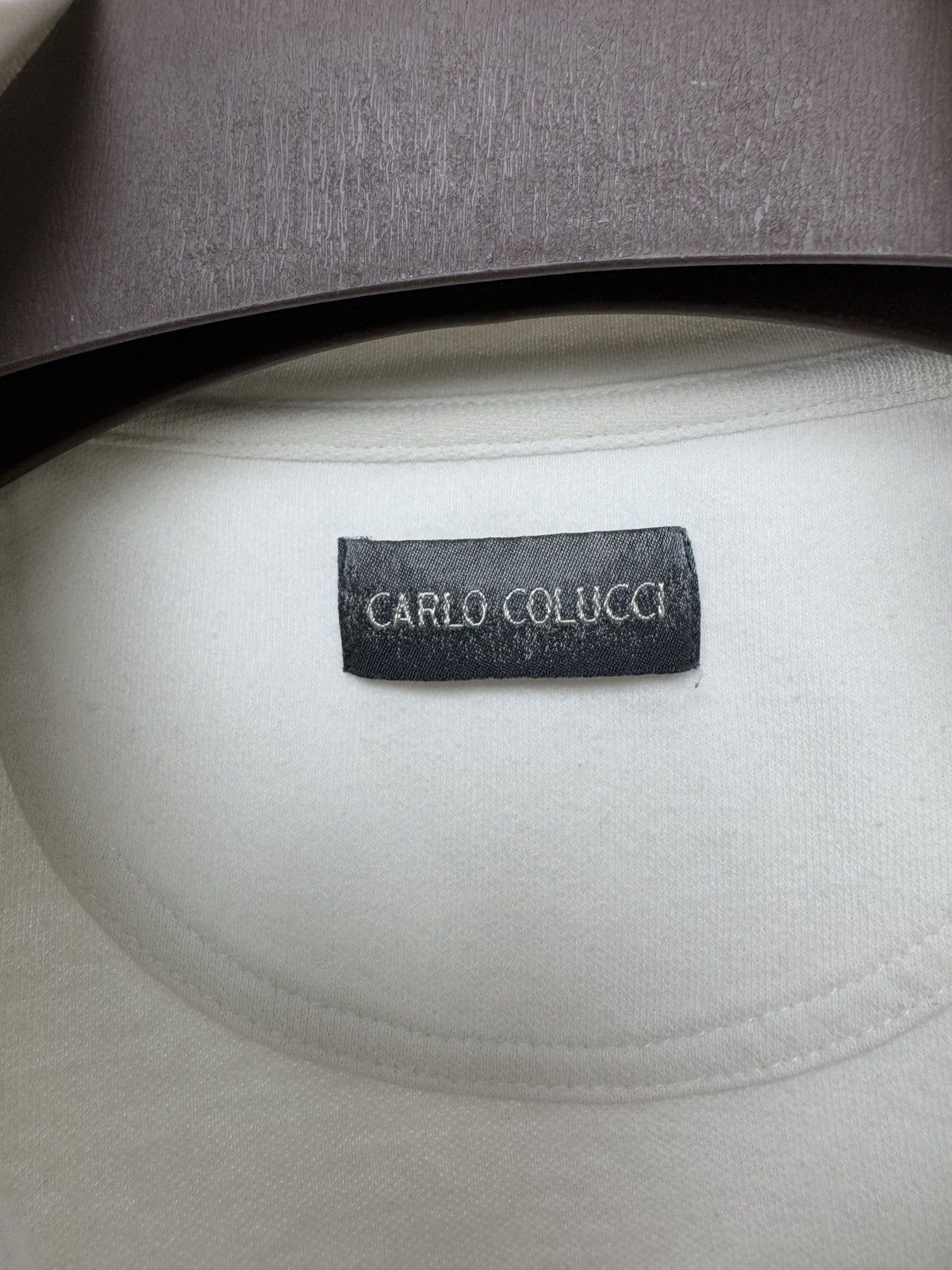 Carlo Colucci Carlo Colucci vintage white full double zip big logo sweater Size US XXL / EU 58 / 5 - 14 Thumbnail