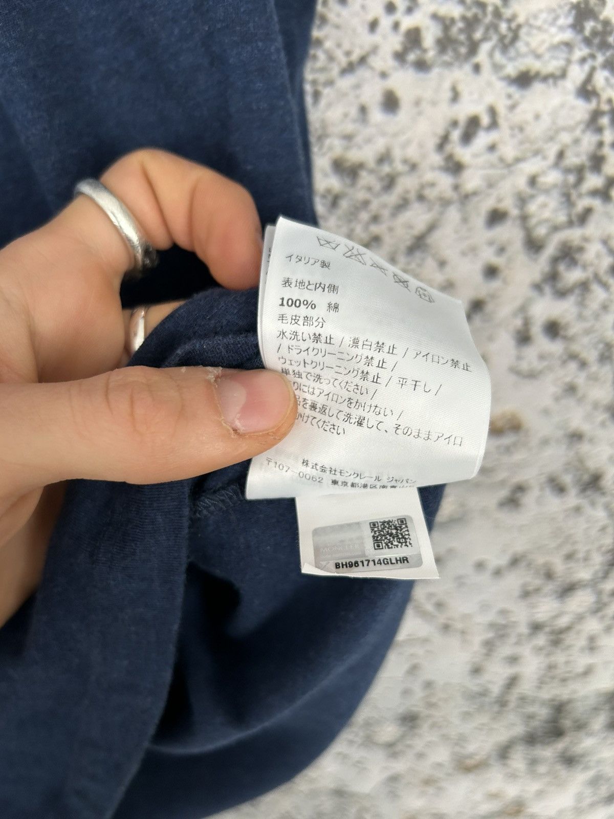 Moncler Moncler Big Logo Designer Tee Luxury Drill Rap Avant Garde Size US S / EU 44-46 / 1 - 6 Thumbnail