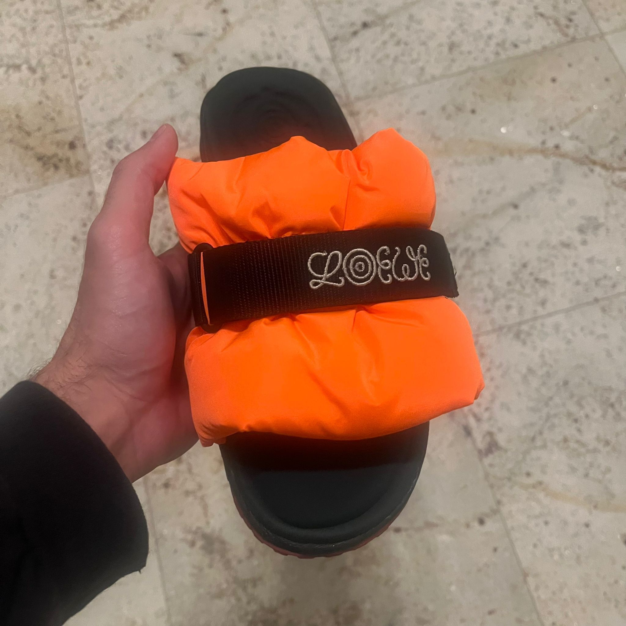 Loewe Pleated Slides in Neon Orange Size US 8 / EU 41 - 2 Thumbnail