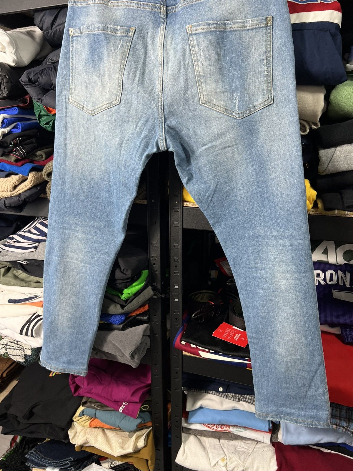 Dsquared2 Dsquared2 Light Wash Distressed Jeans Size 52 Slim Fit Italy Size US 36 / EU 52 - 13 Thumbnail