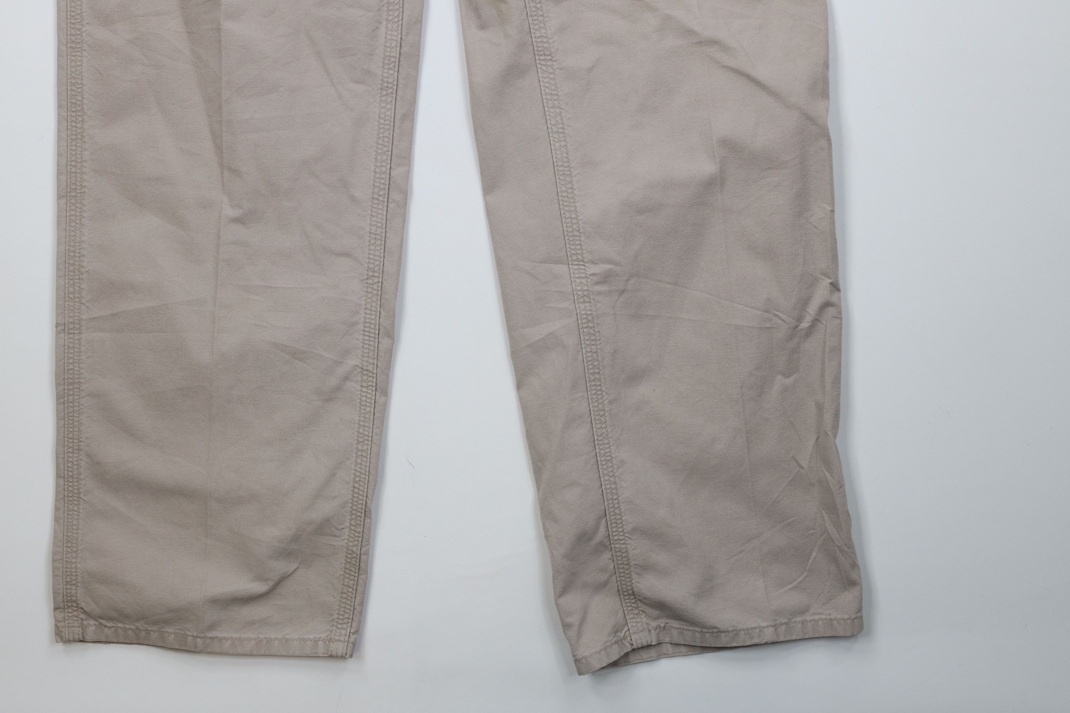 Carhartt Vintage Y2K Carhartt Wide Leg Dungaree Pants Tan Khaki Size US 38 / EU 54 - 5 Thumbnail
