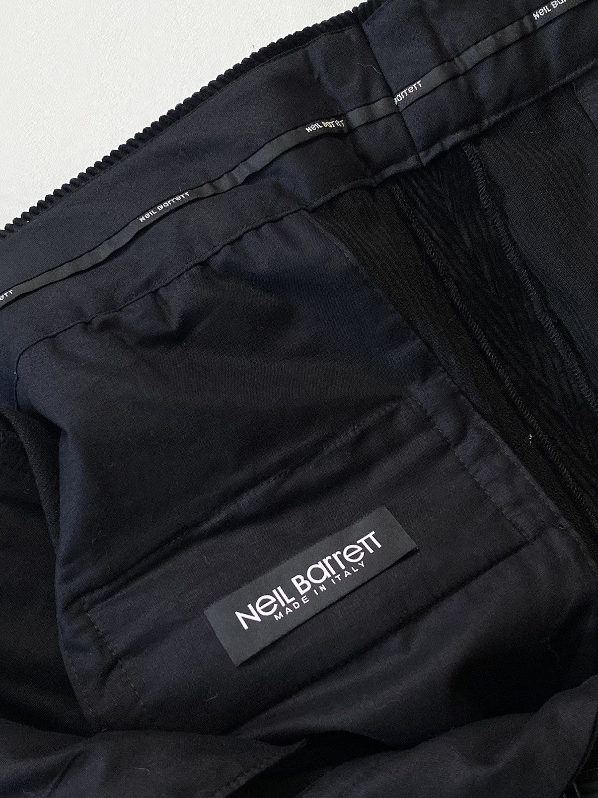 Neil Barrett Neil Barrett Wide Leg High Waist Corduroy Pleated Trousers Size US 35 - 11 Thumbnail
